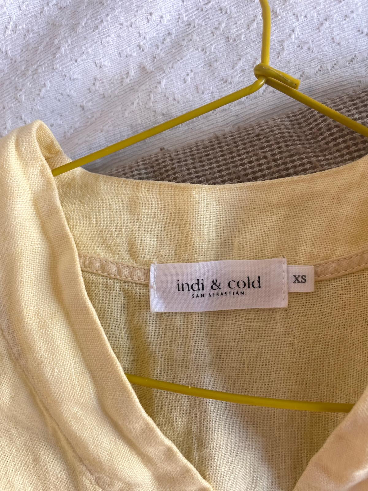SOBRECAMISA CROP LINO