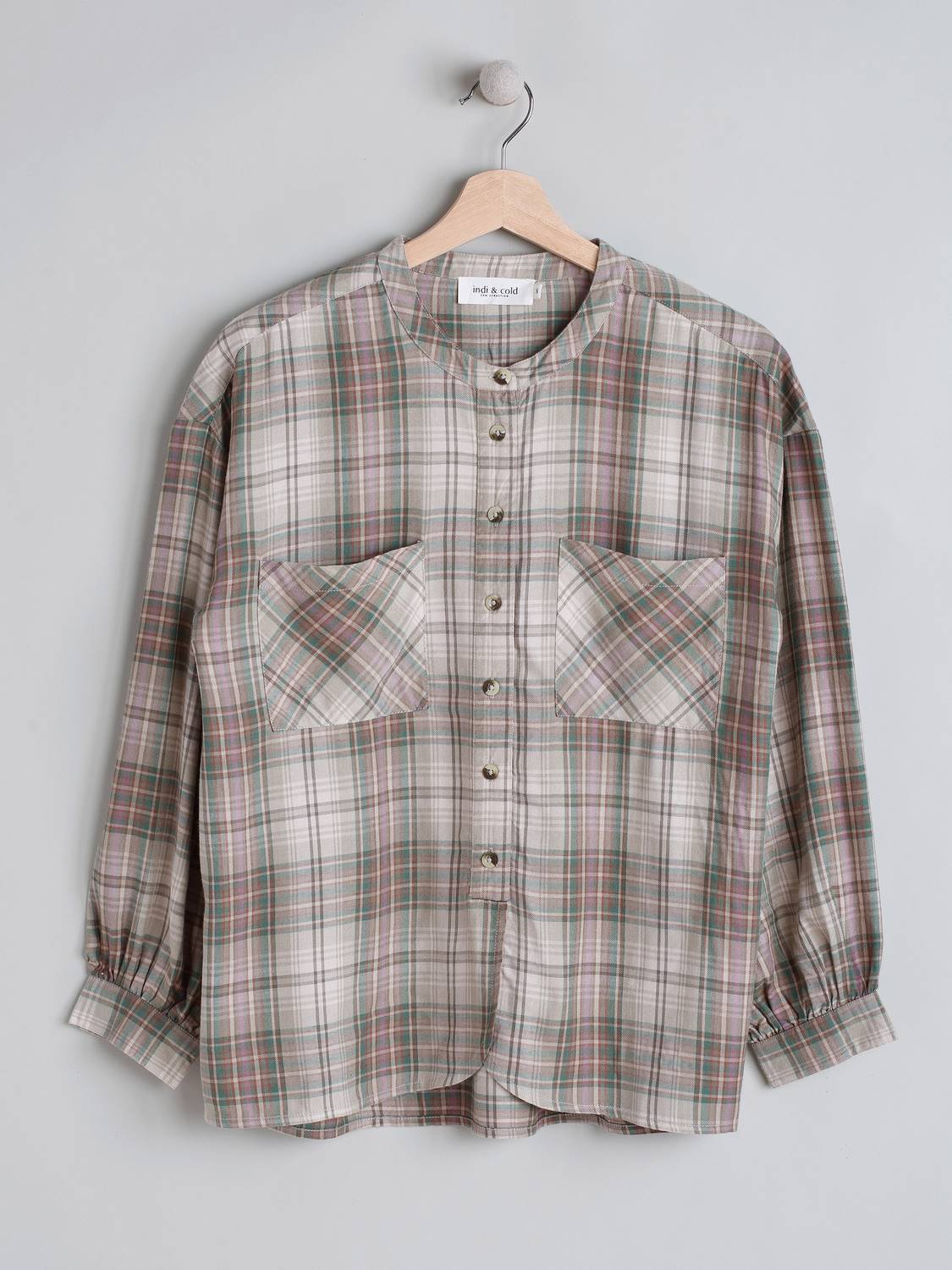 BLUSA BOLSILLO CUADROS