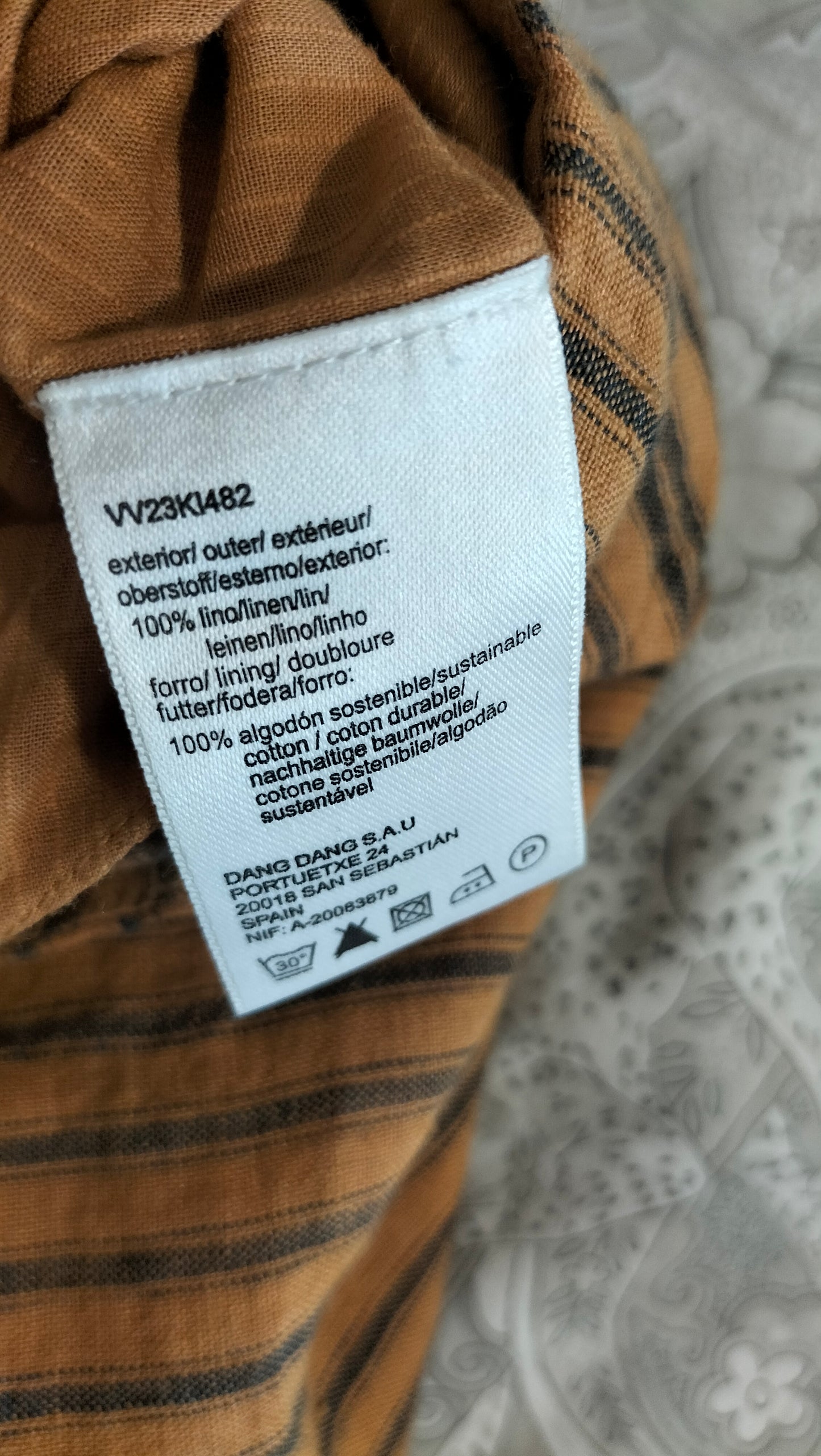 STRIPED LINEN VEST