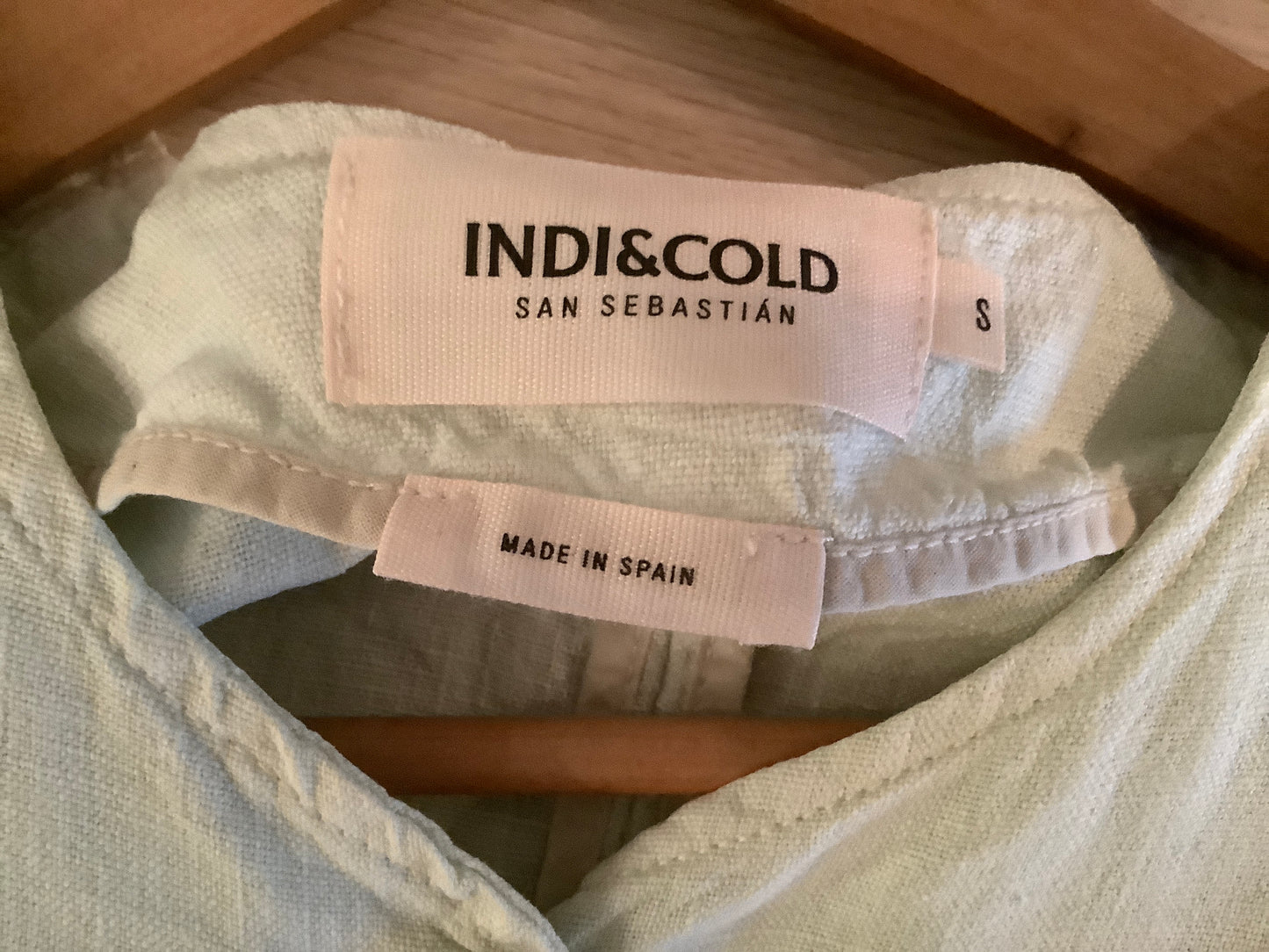 Mint green linen vest
