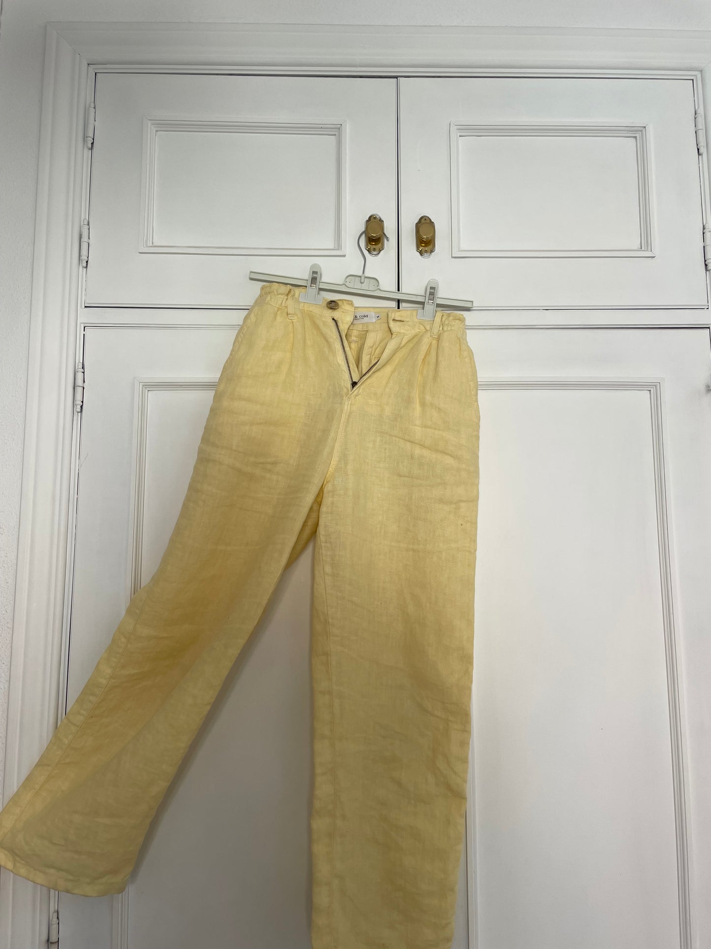 PANTALÓN CROP LINO