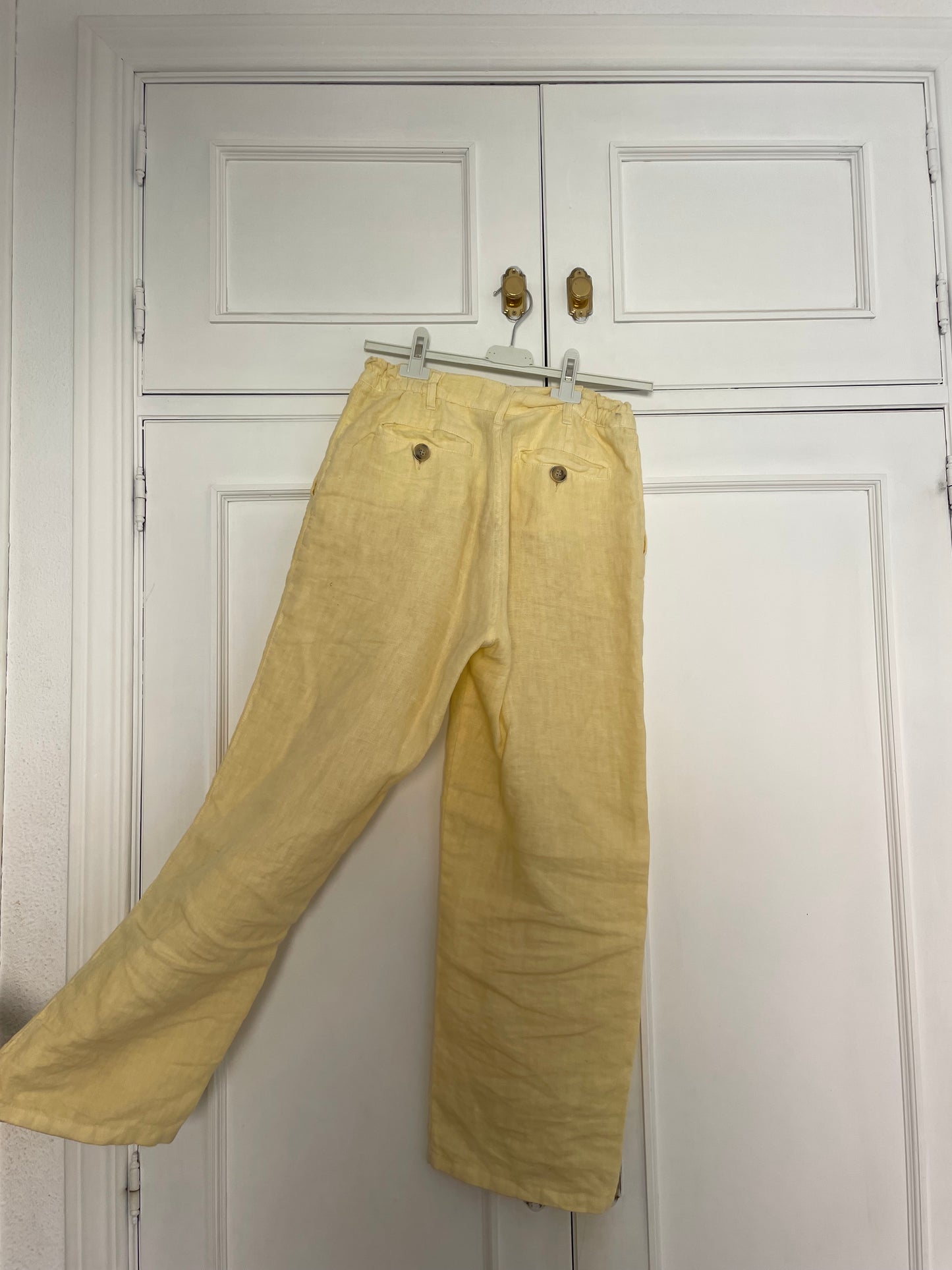 PANTALÓN CROP LINO