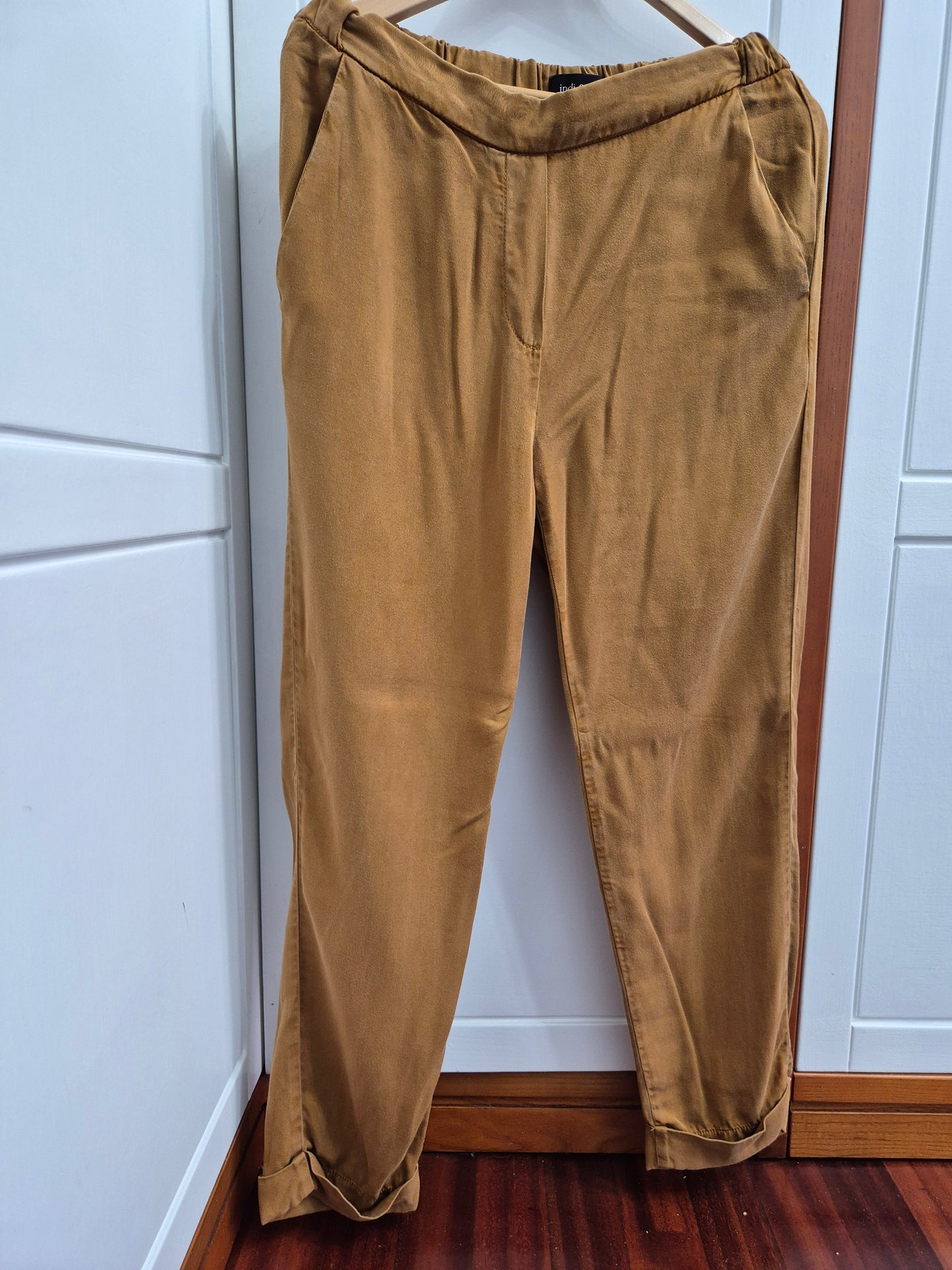 Pantalón Lyocell marron