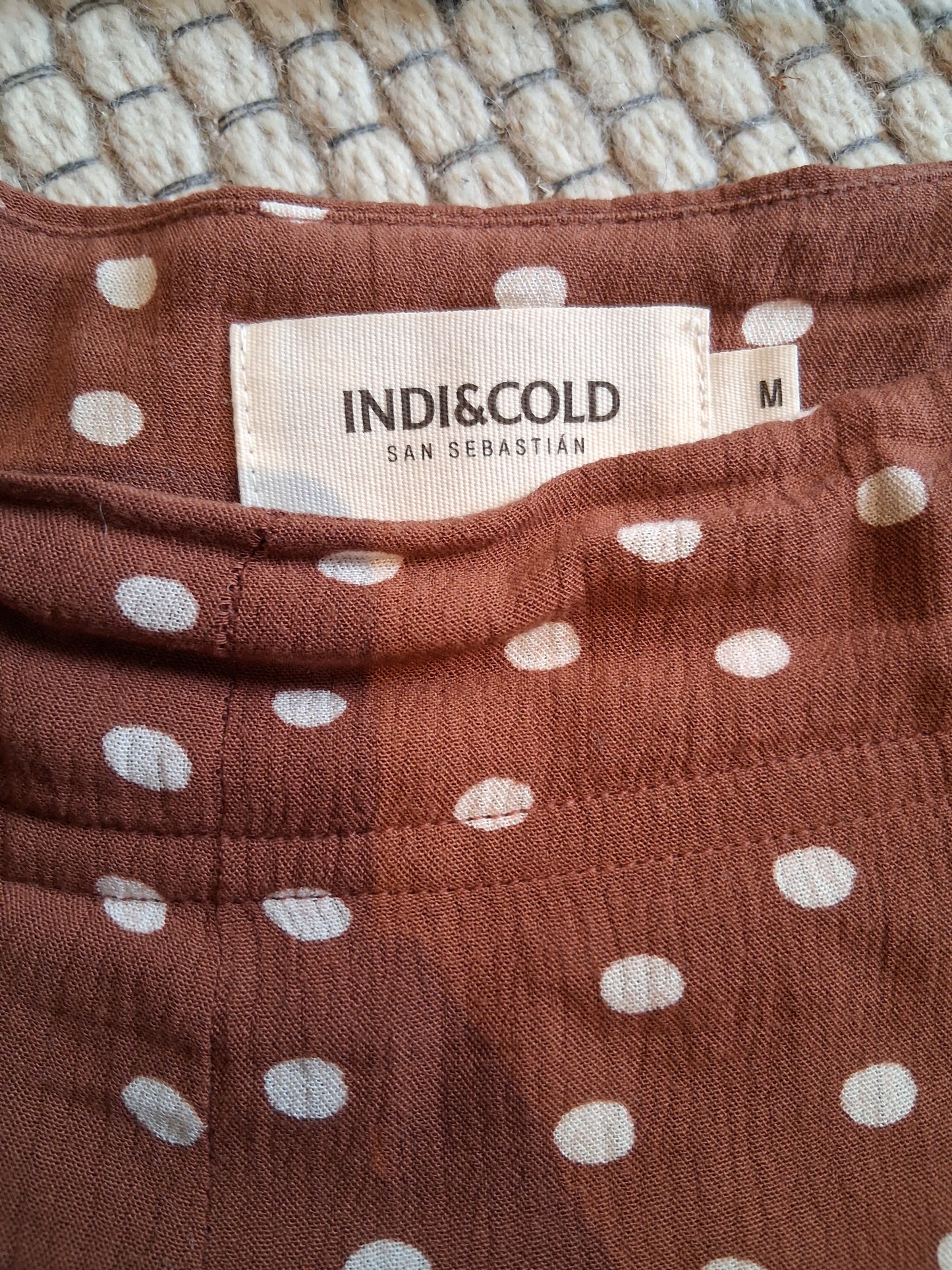 White polka dot skirt