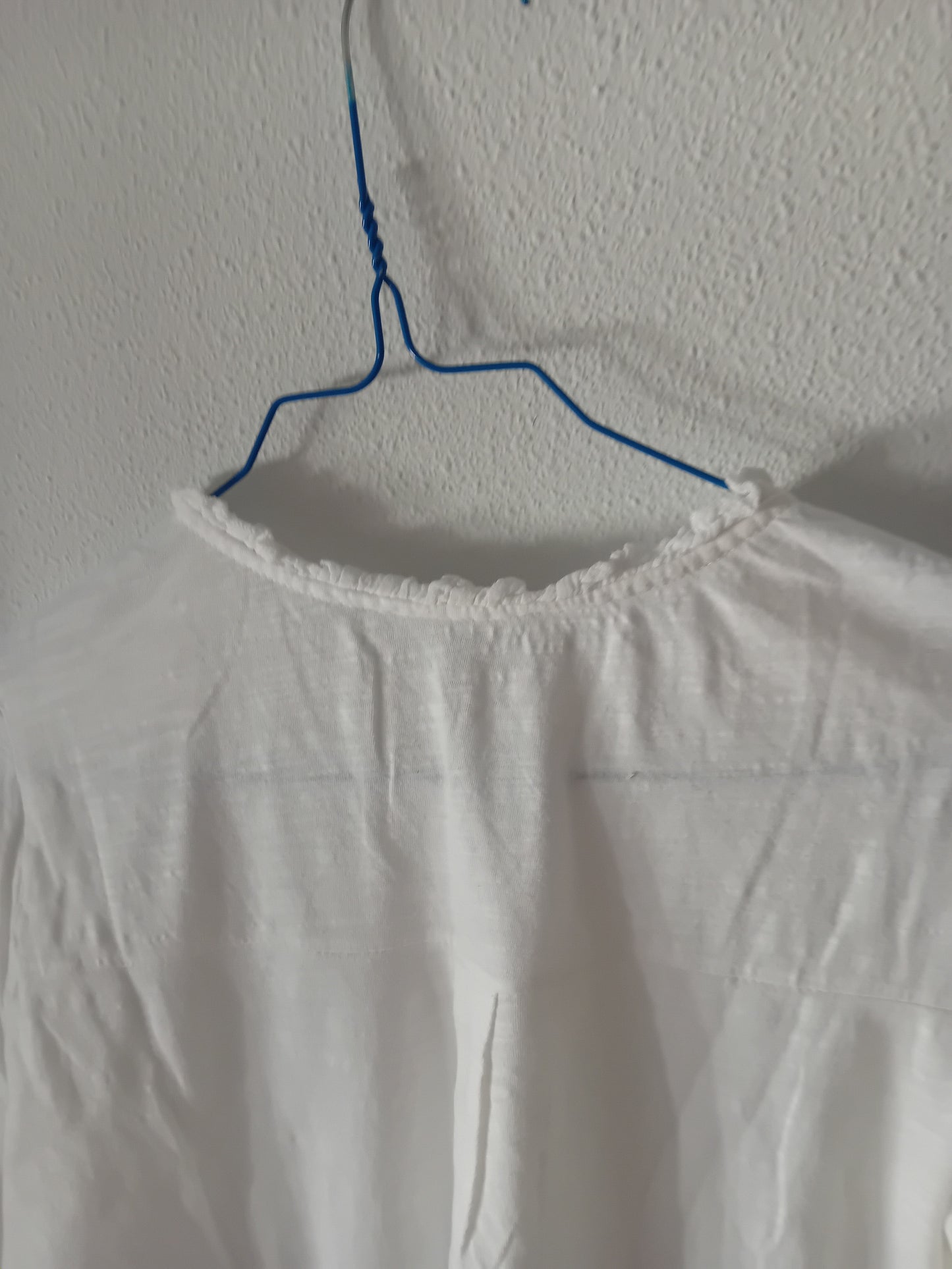 White long-sleeve blouse