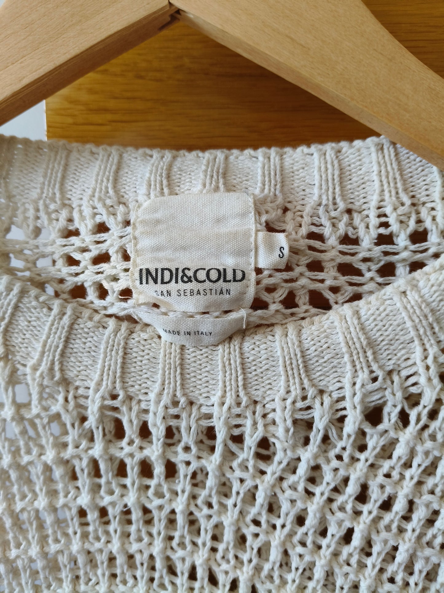 Pull ajouré à rayures