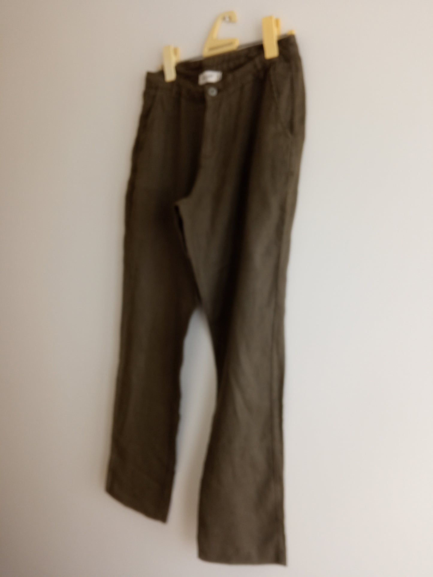 Pantalon en lin vert