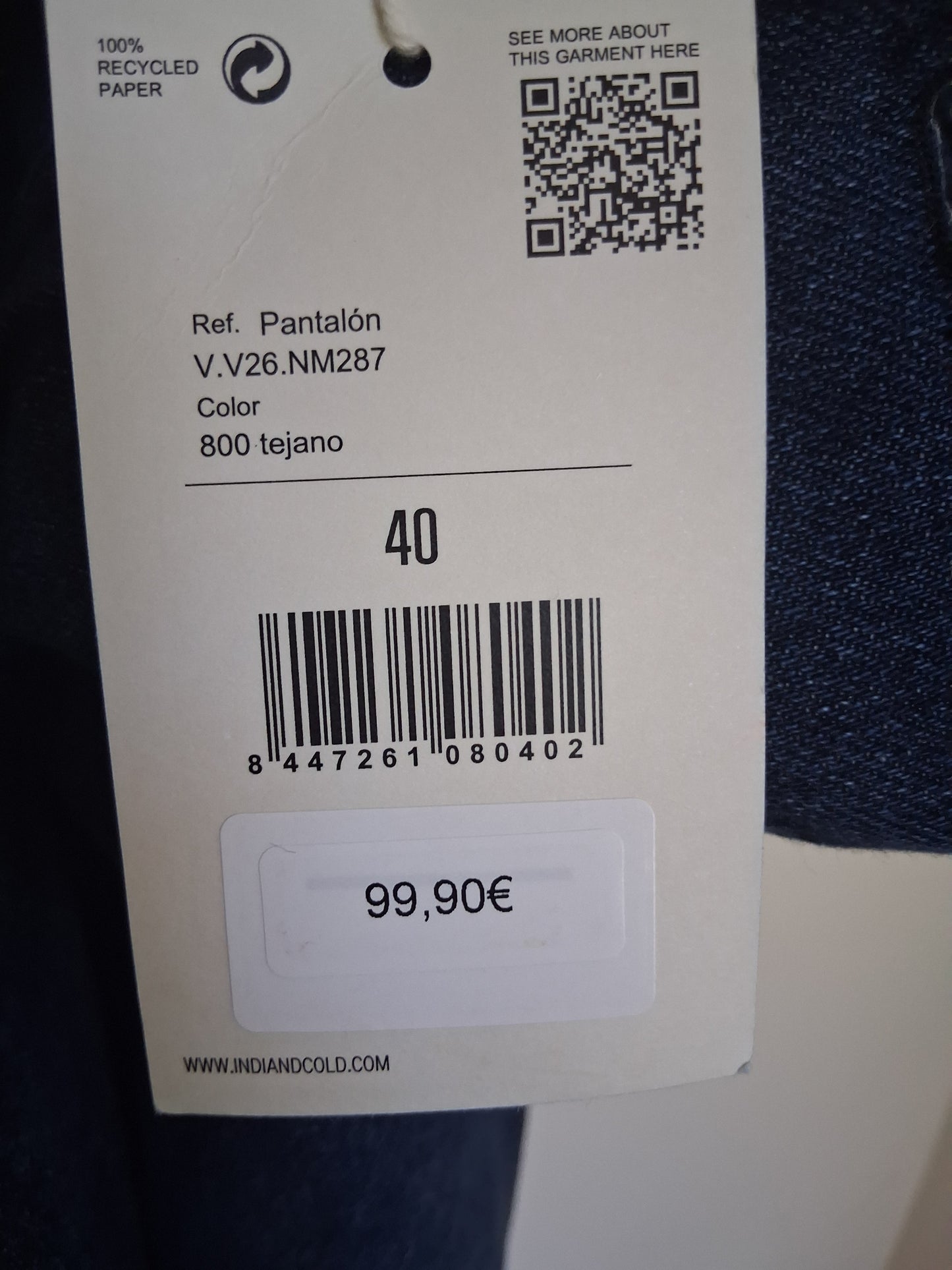 Pantalon romantique en jean