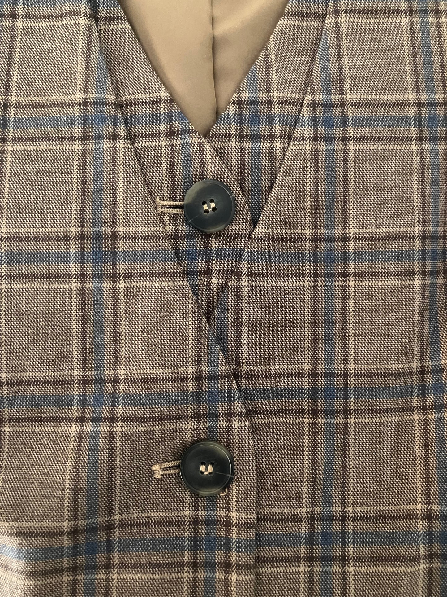 Checked vest
