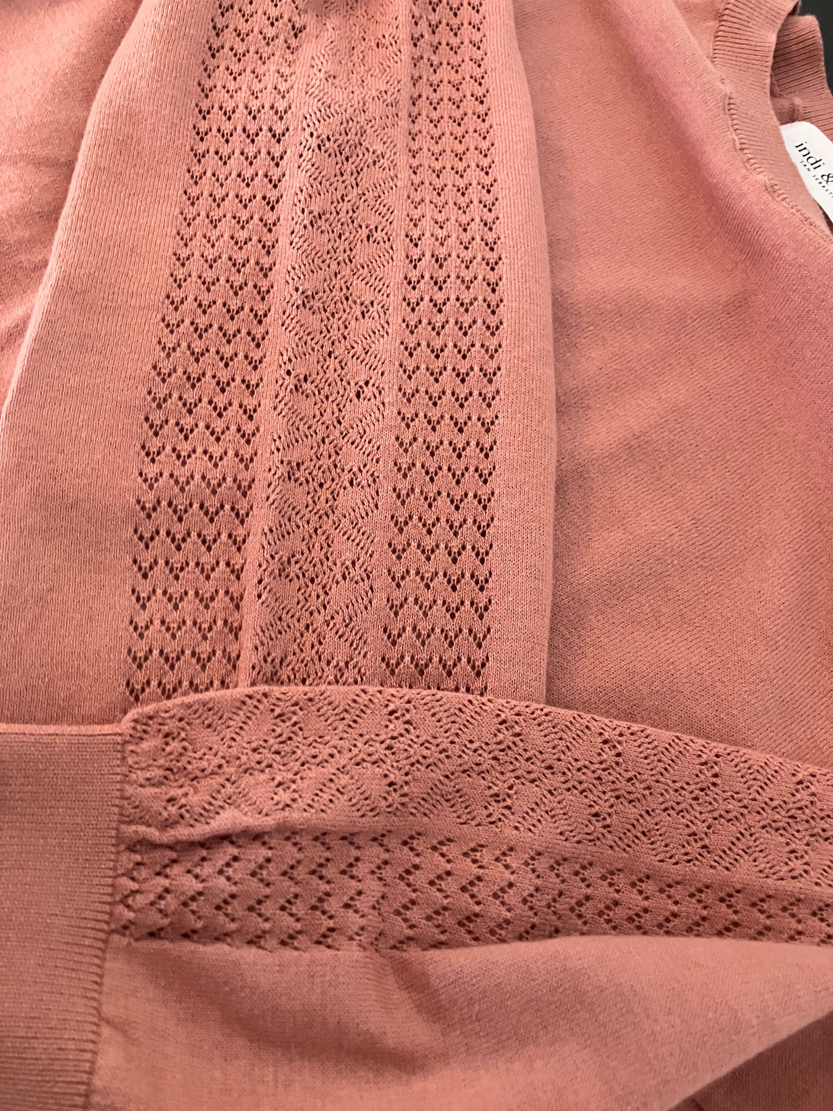 Jersey fino calados mangas