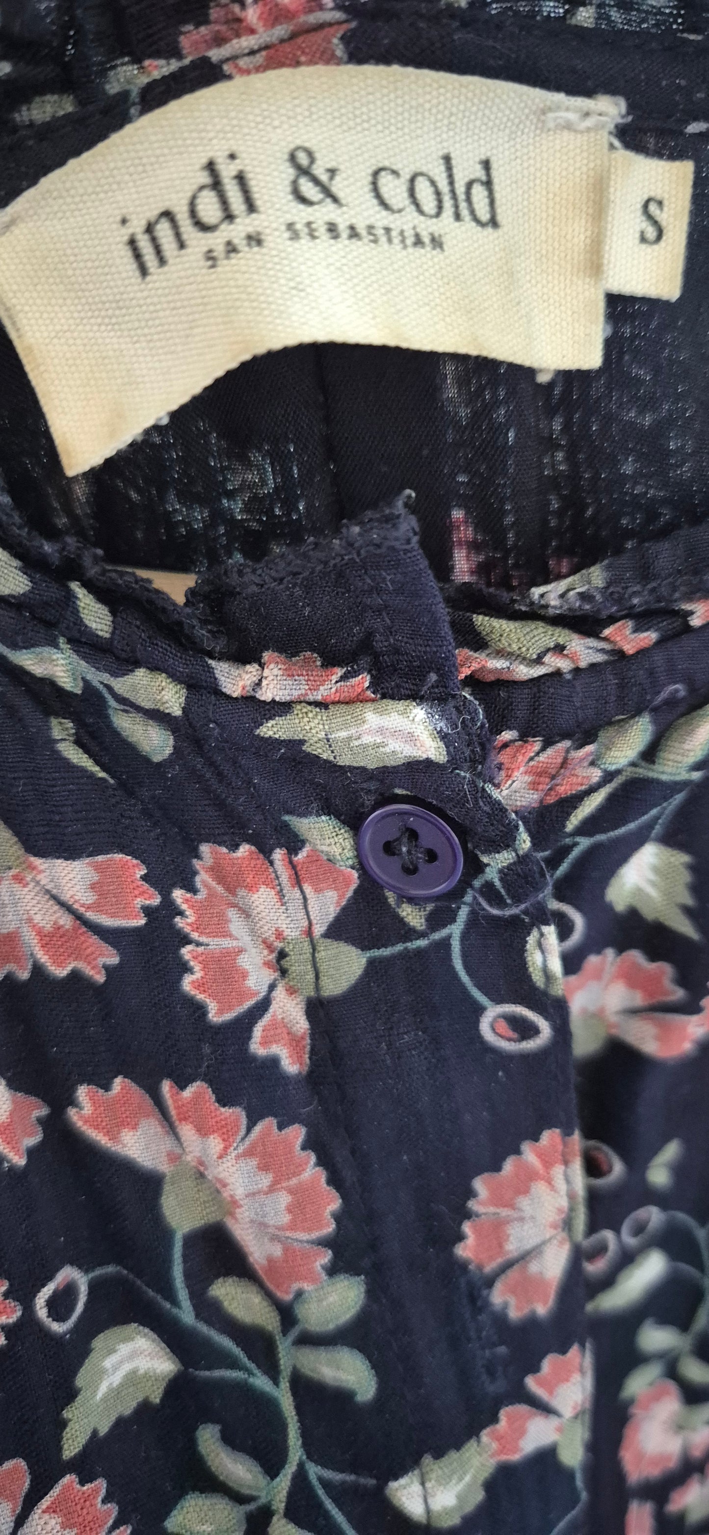 Blue floral dress