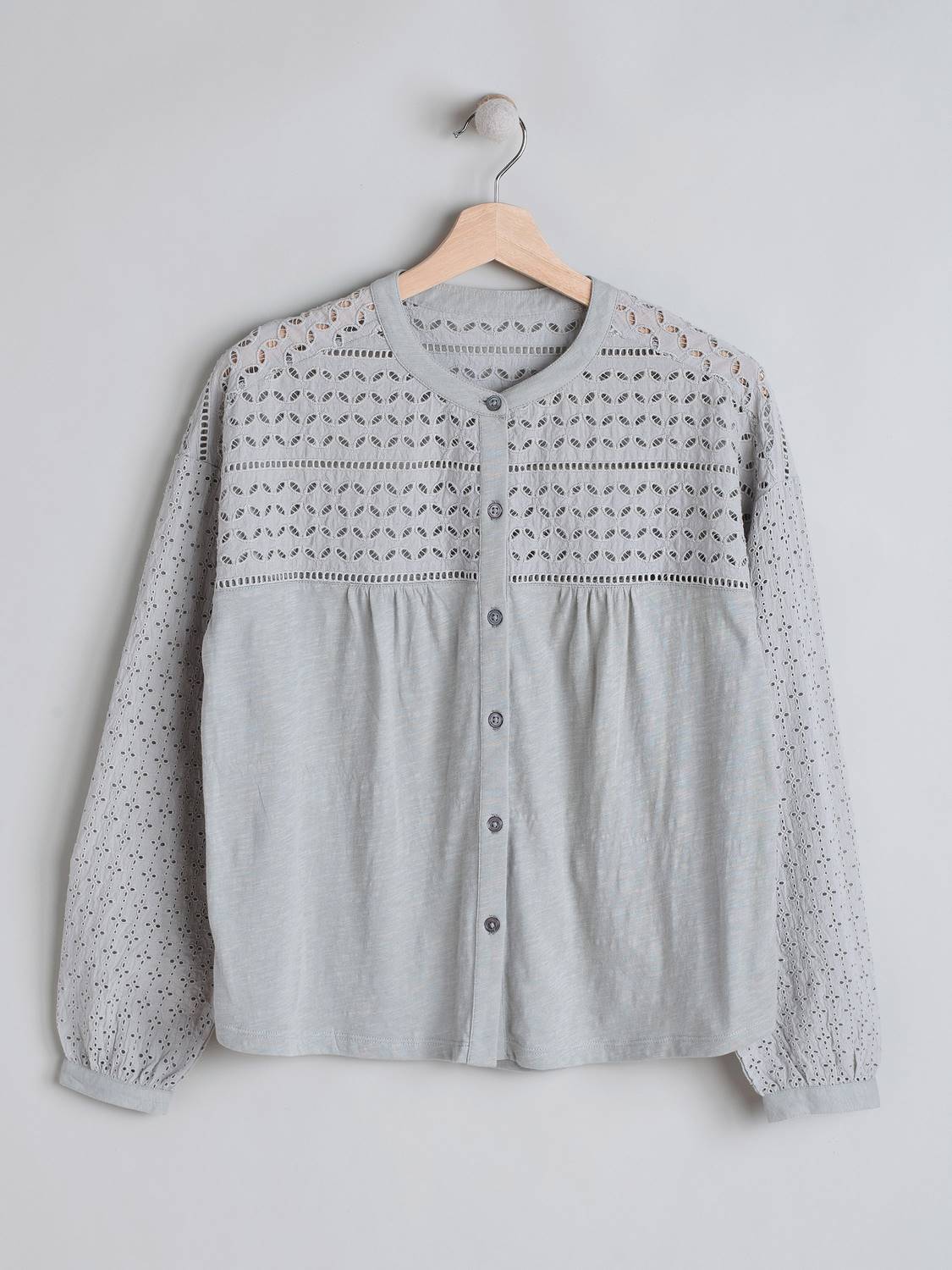 COTTON OPENWORK SHIRT