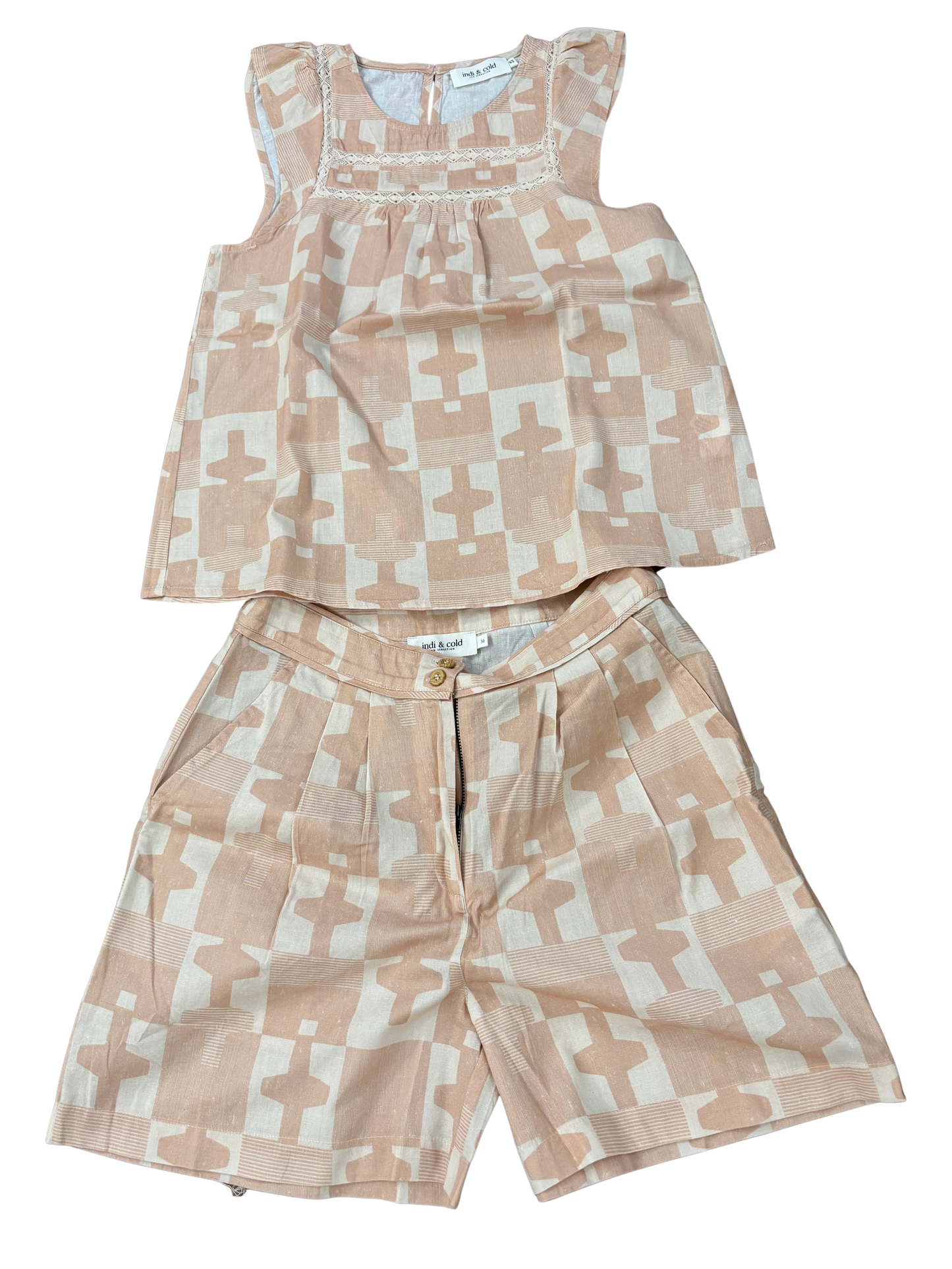 TWO-TONE ETHNIC SET