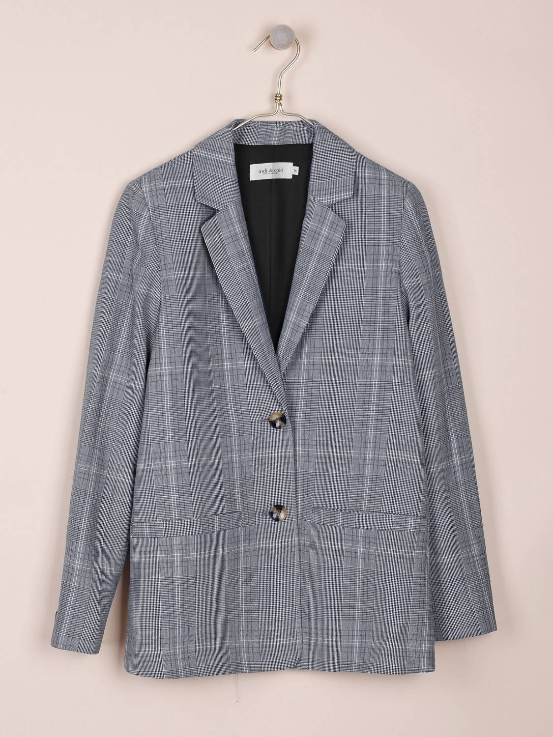 BLAZER CUADROS LINO