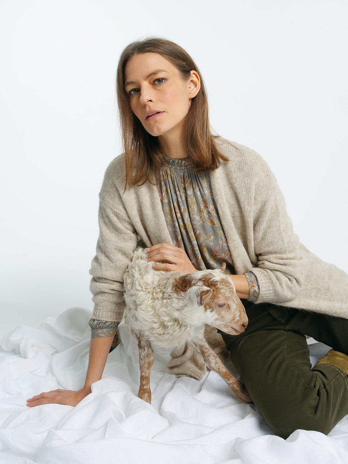 LONG JACKET WITH ALPACA