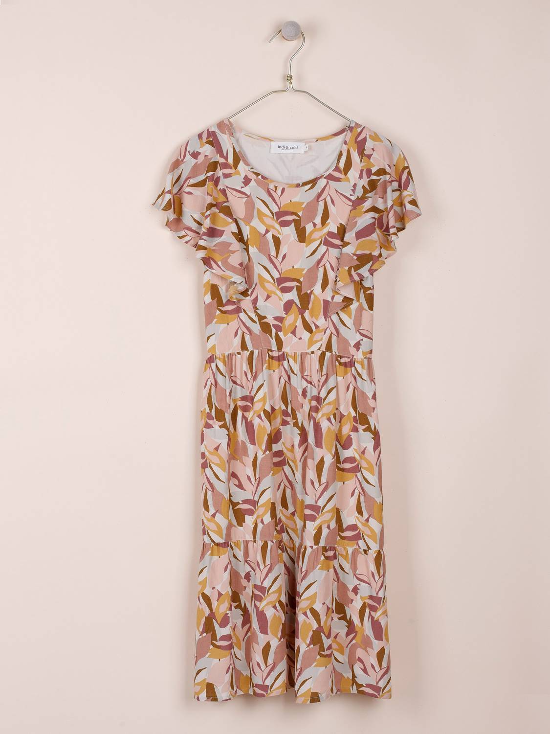 VESTIDO CORTO HOJAS