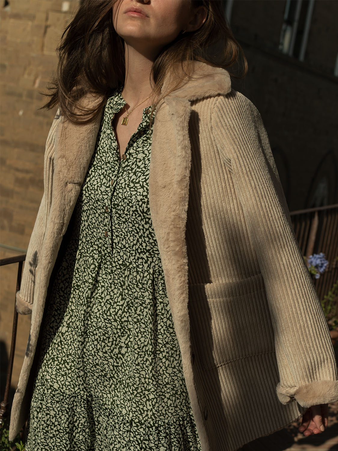 DOUBLE-SIDED CORDUROY COAT