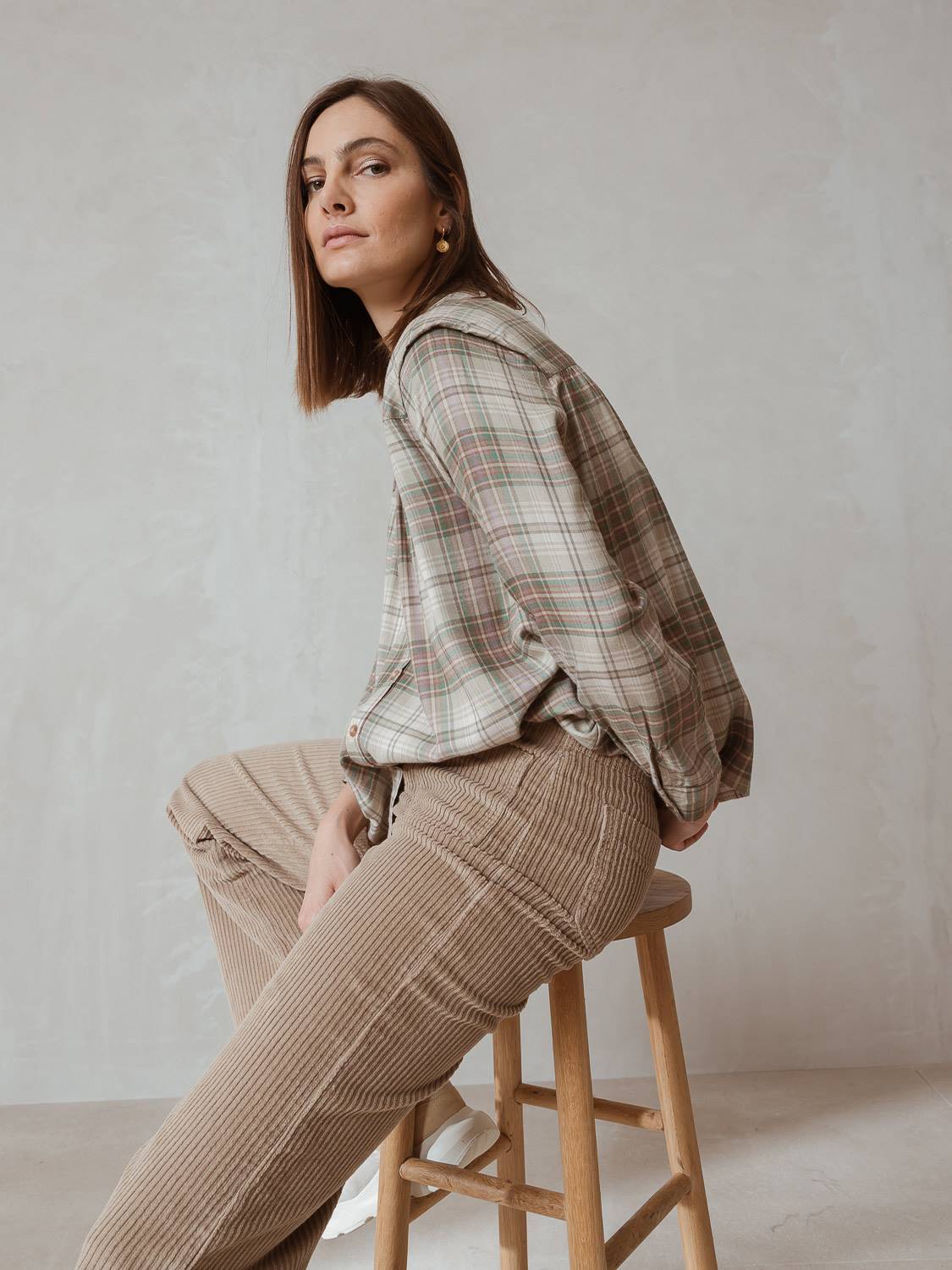 CHECKED YOKE SHIRT
