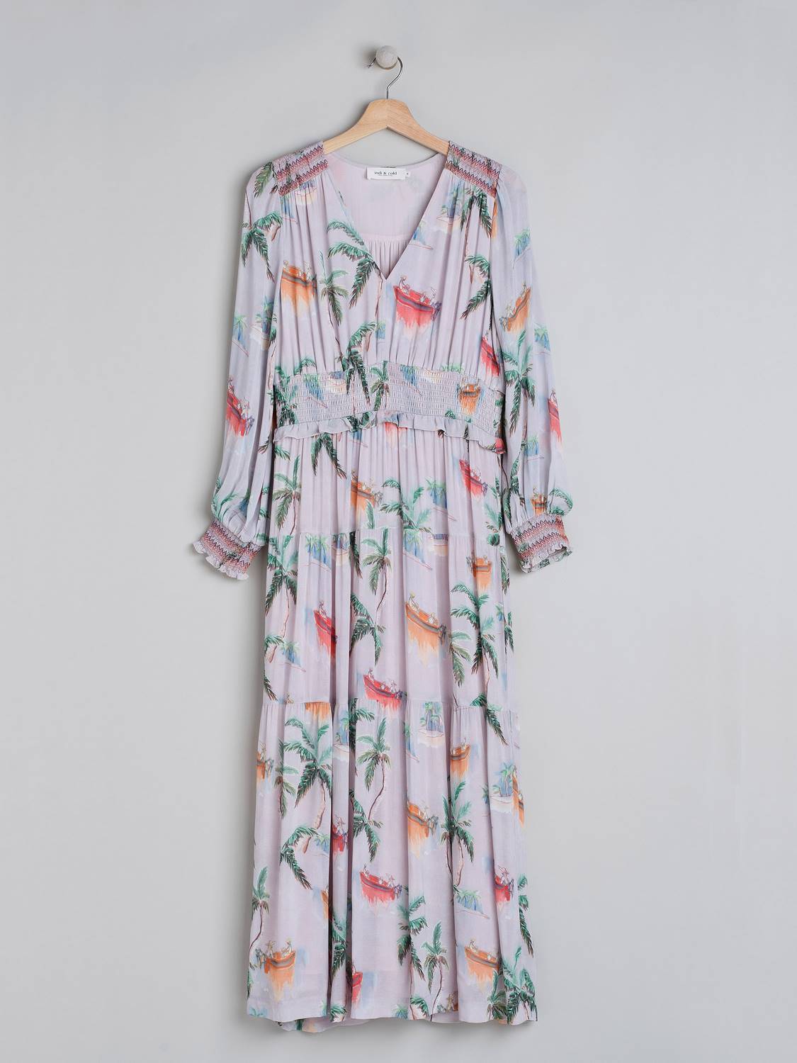 VESTIDO MAXI PALMERAS