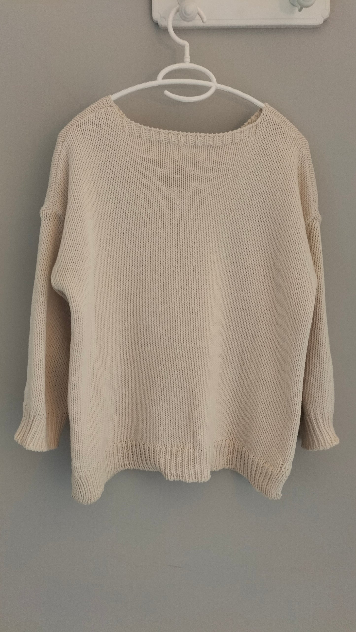Jersey con algodón y calados