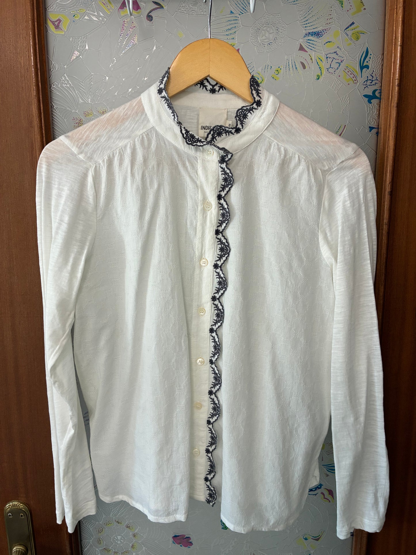 CONTRAST COMBINED T-SHIRT