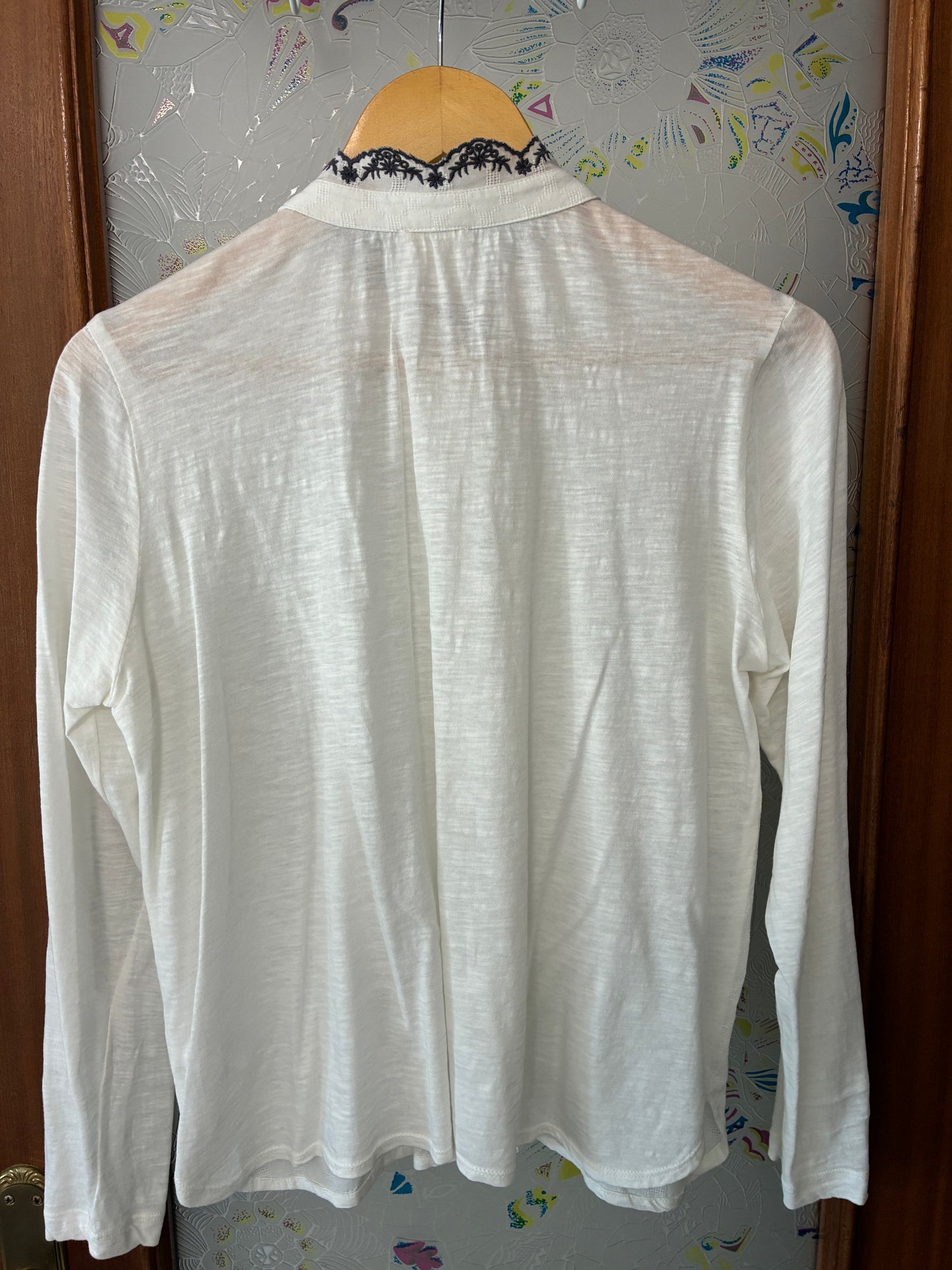 CONTRAST COMBINED T-SHIRT