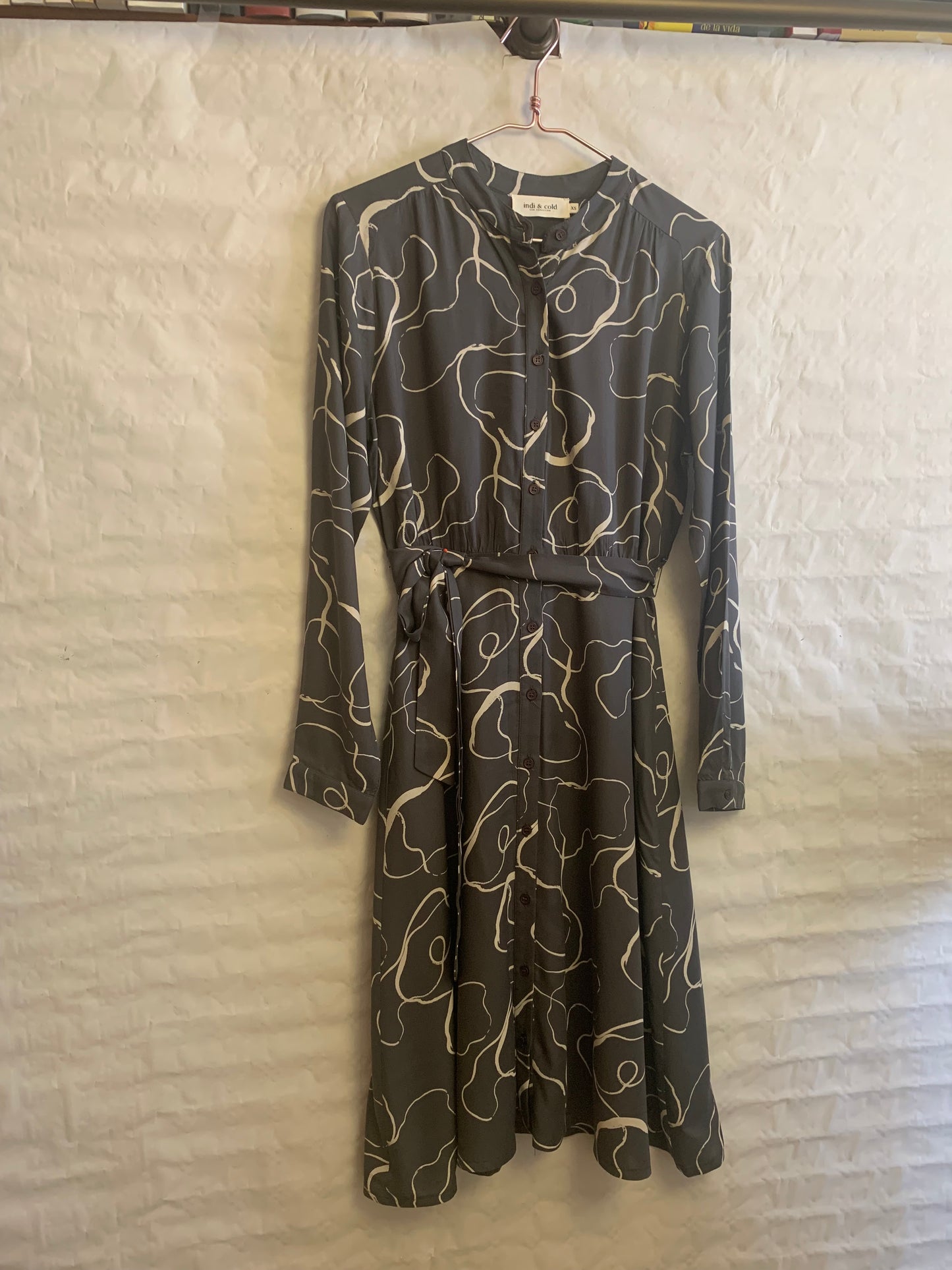 Robe chemise grise