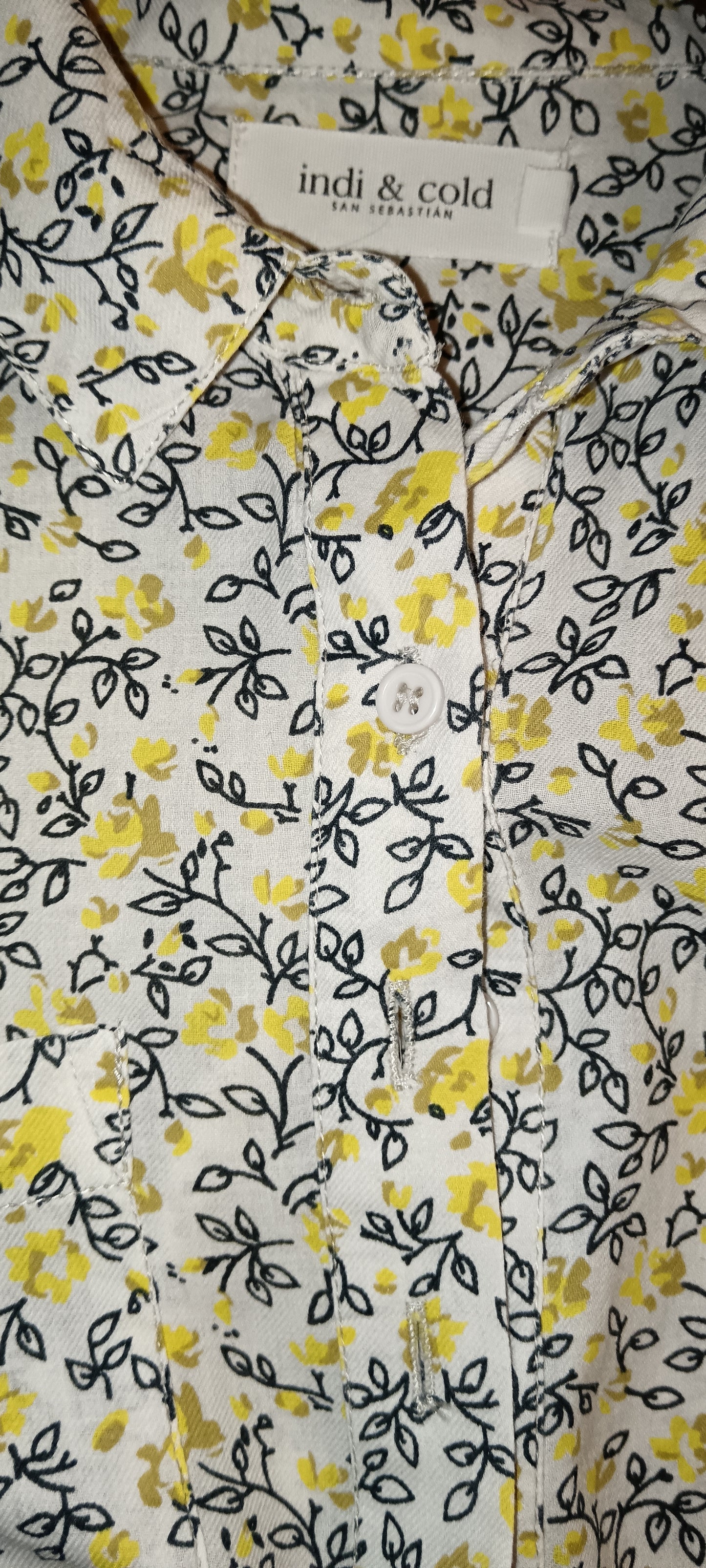 YELLOW FLOWER BLOUSE