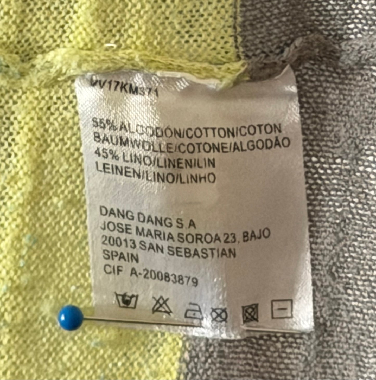 Top de punto multicolor