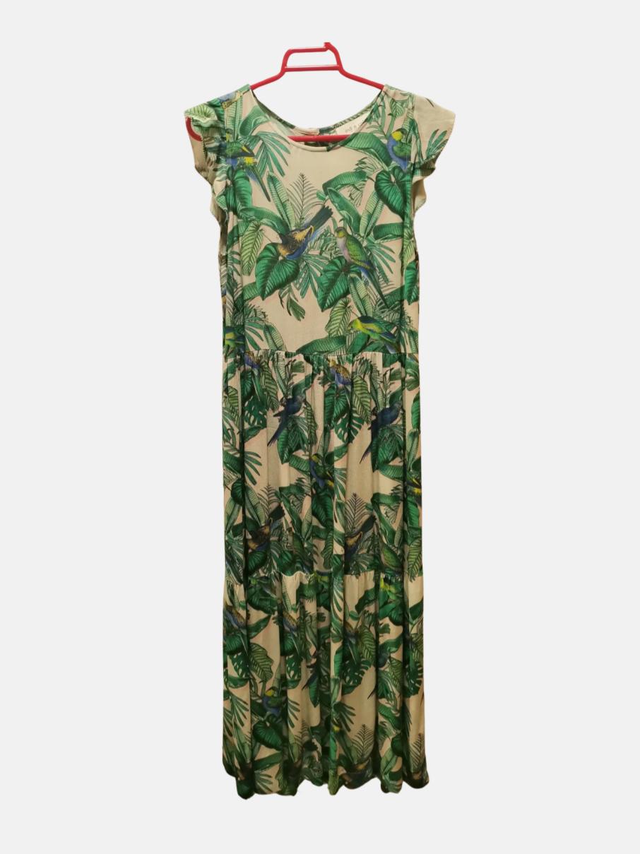 Peacock midi dress