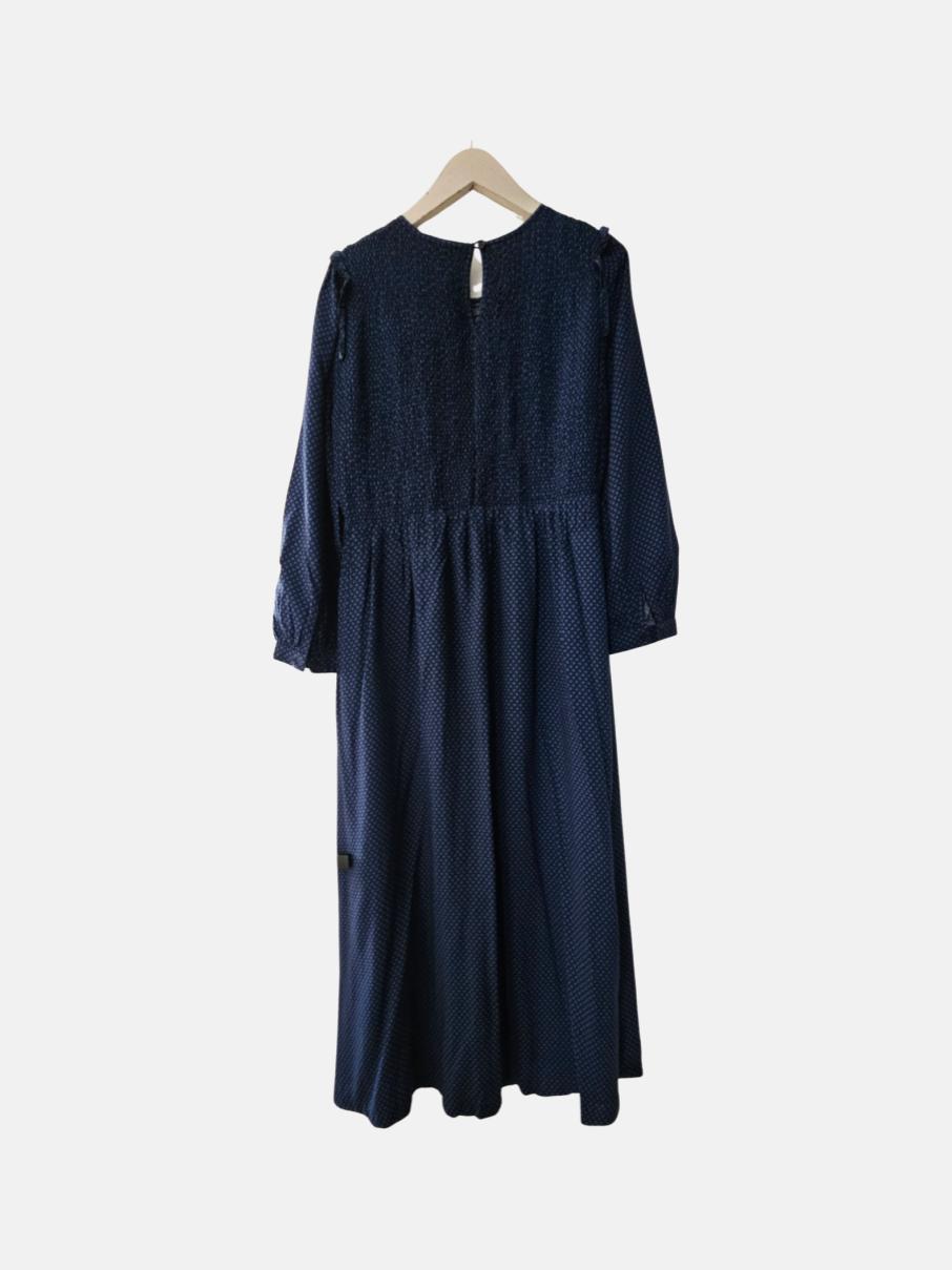 Mini-robe marine à fleurs