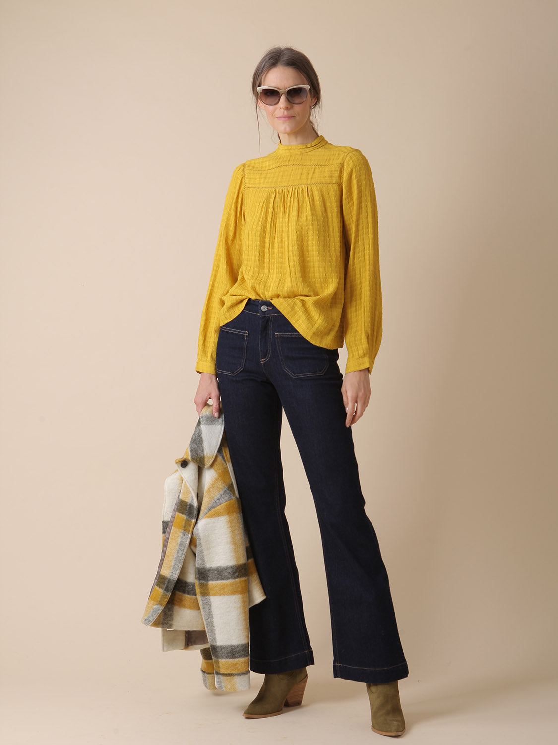 BLUSA EN VISCOSA CON VAINICA