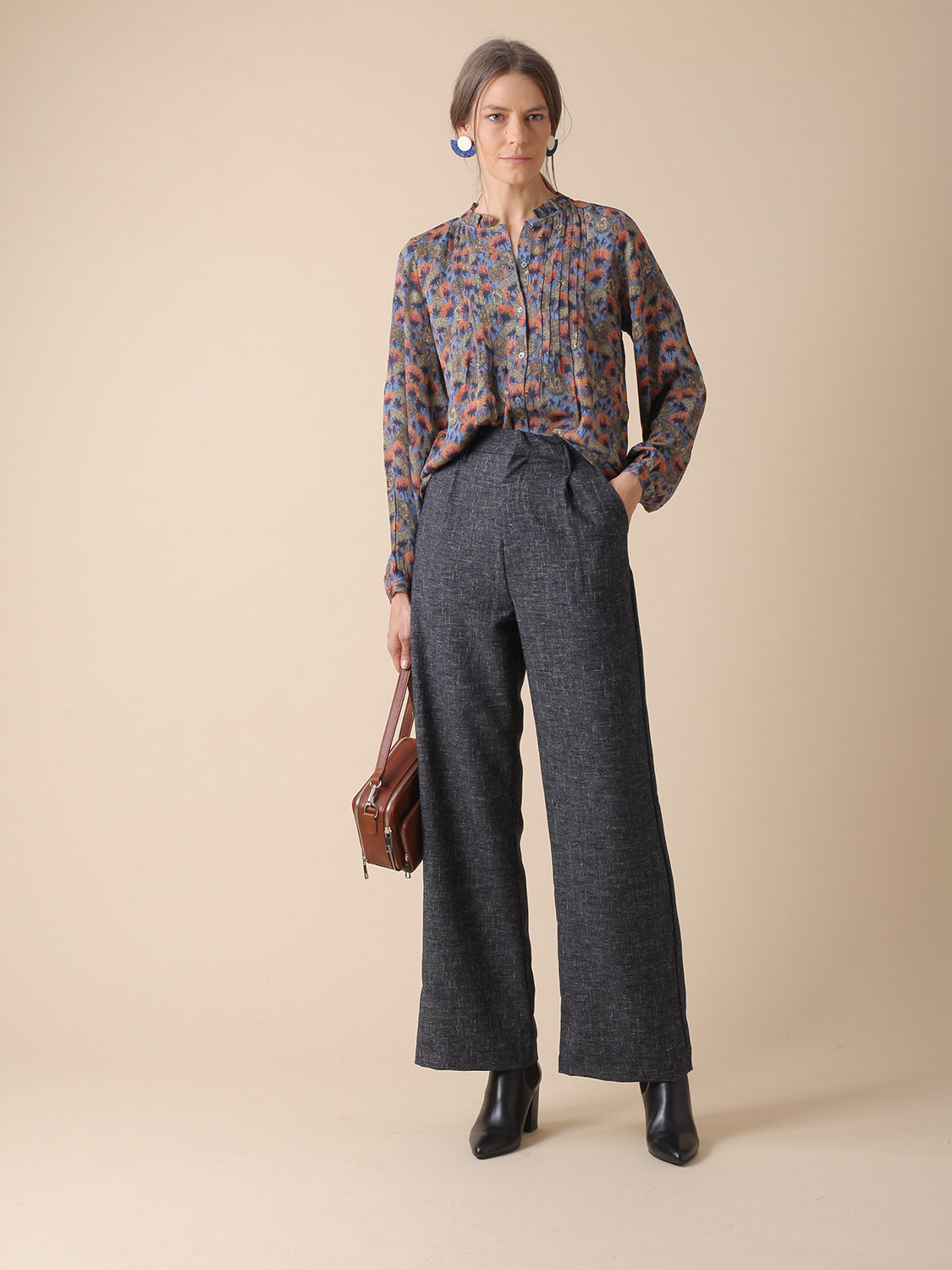 CAMISA ESTAMPADA EN VISCOSA ECOVERO