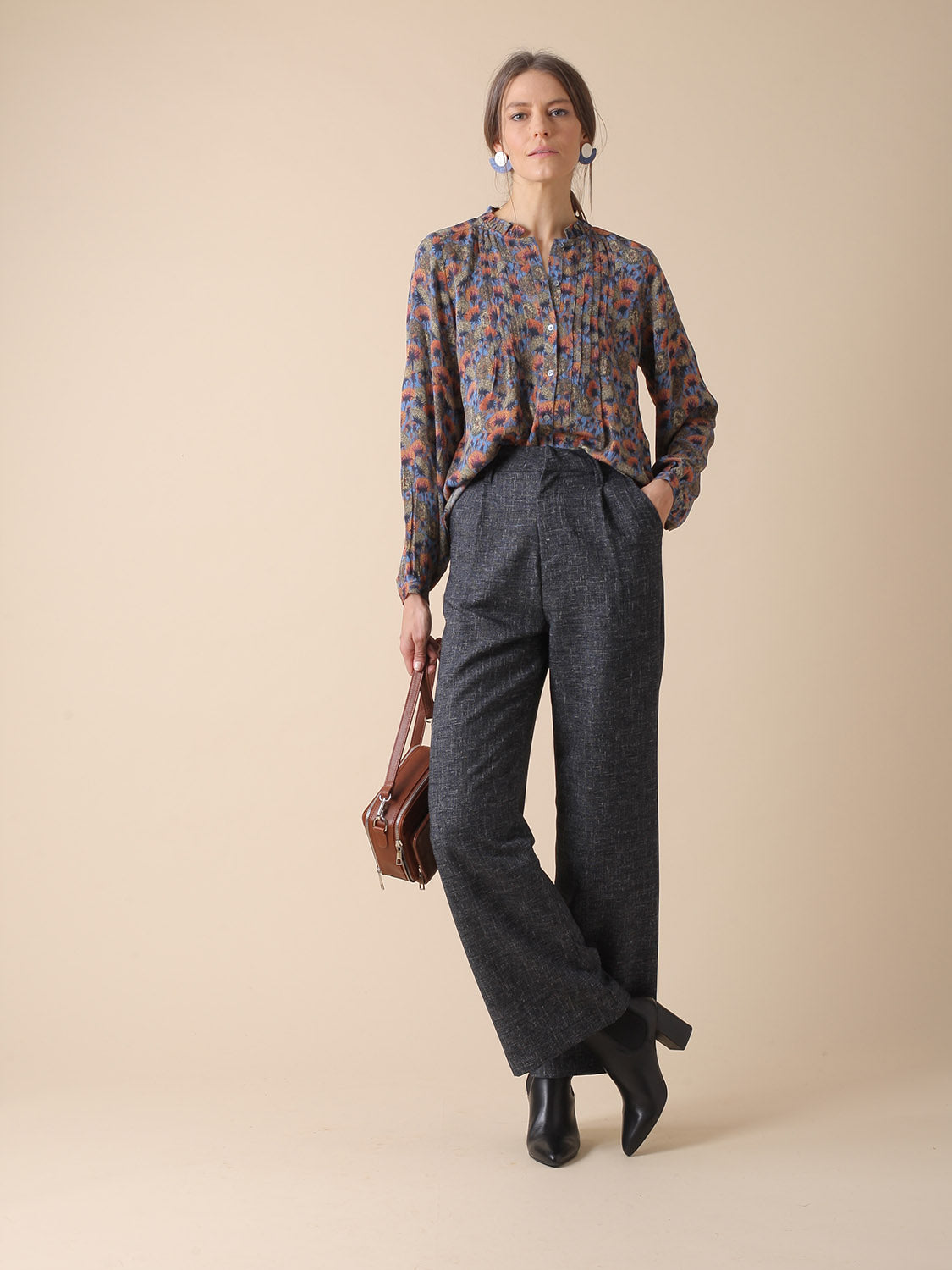 CAMISA ESTAMPADA EN VISCOSA ECOVERO