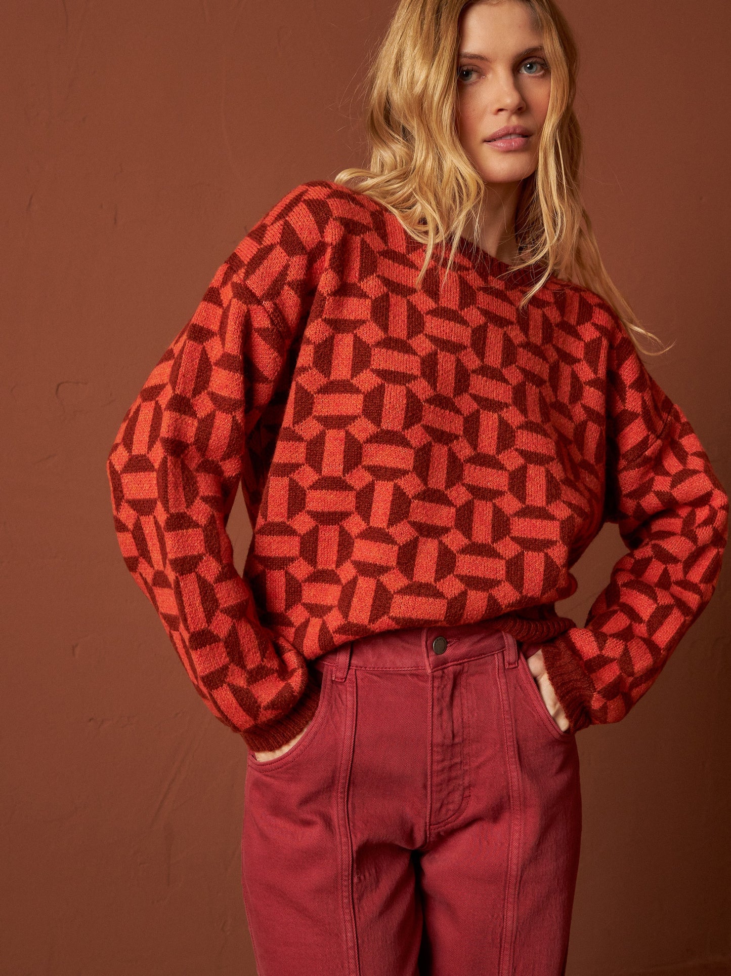 PULL JAQUARD BICOLORE