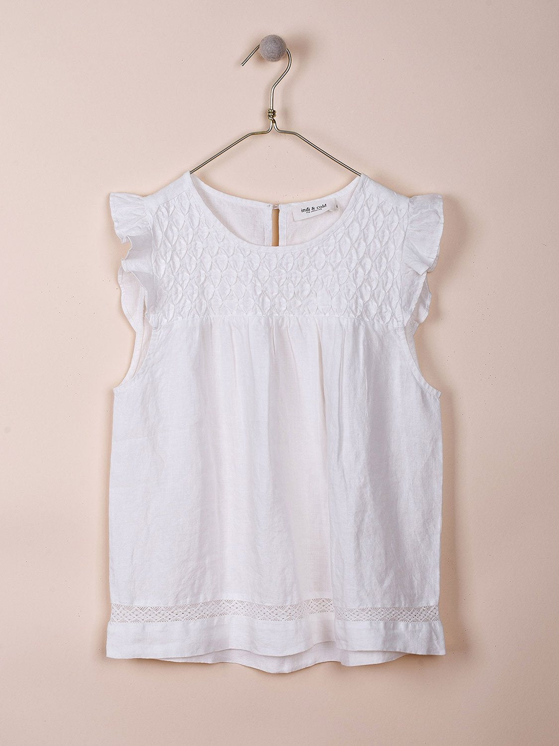 BLUSA ROMÁNTICA PANEL CÁÑAMO