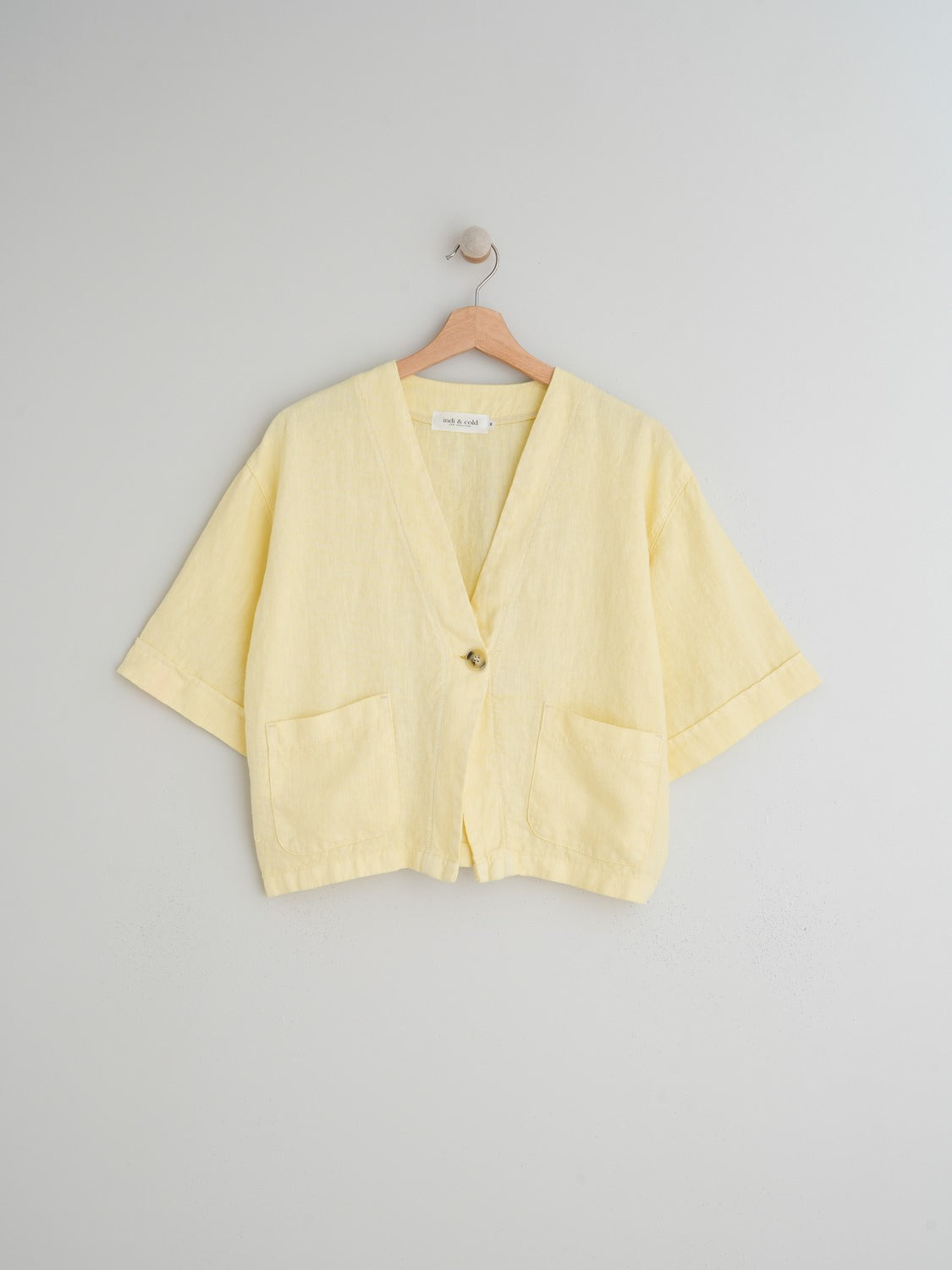 SOBRECAMISA CROP LINO