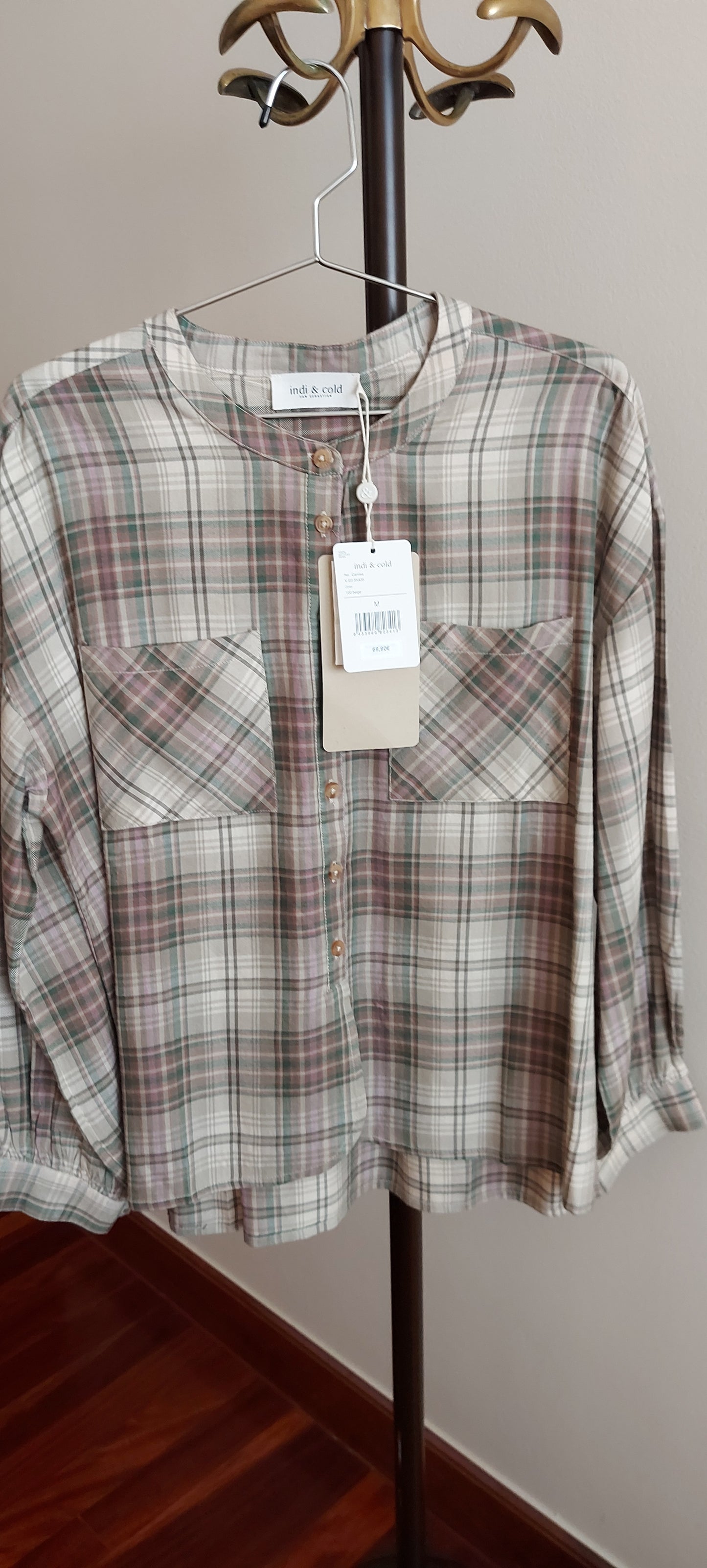 BLUSA BOLSILLO CUADROS