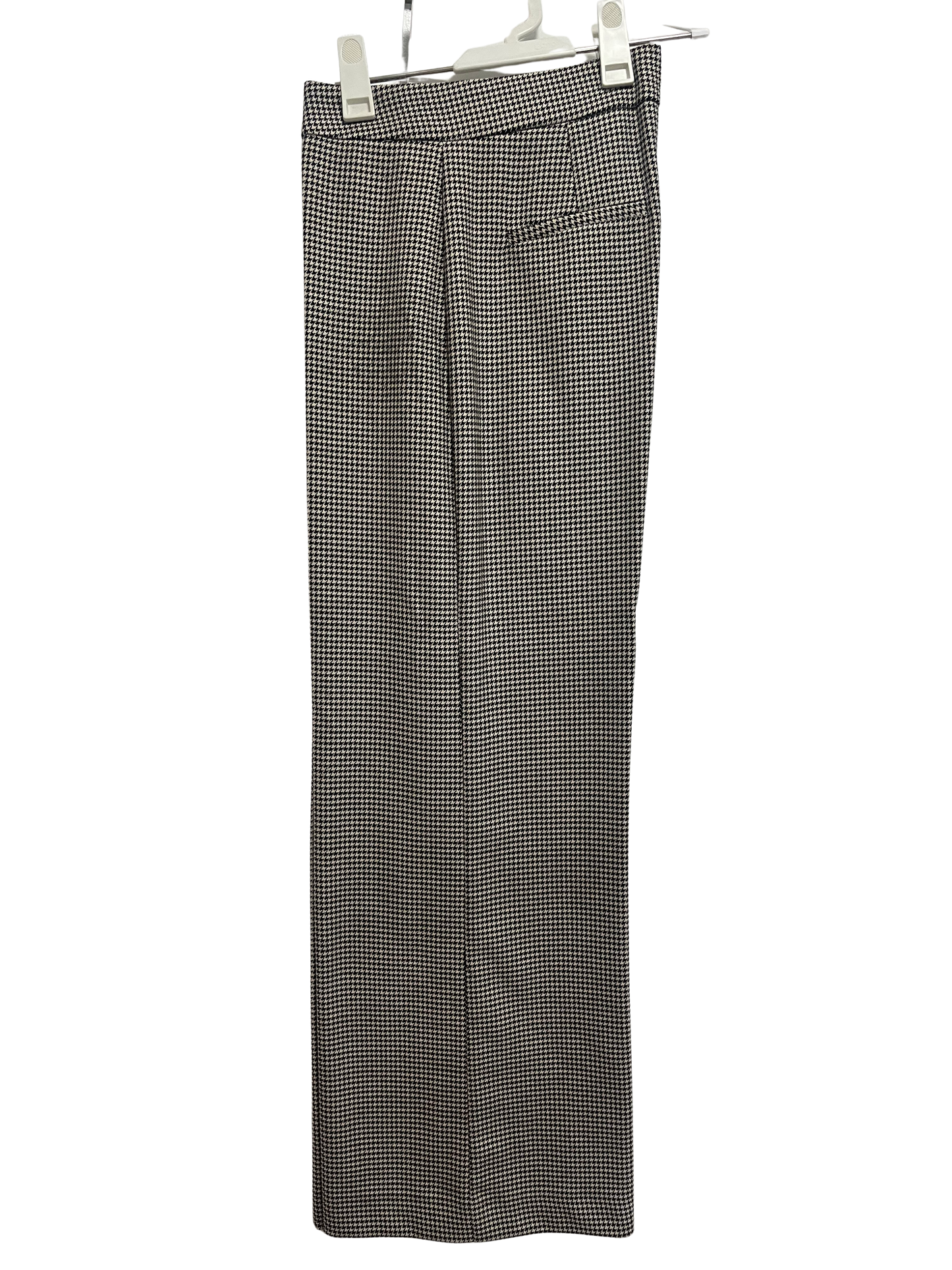 PANTALON PALAZZO À CARREAUX