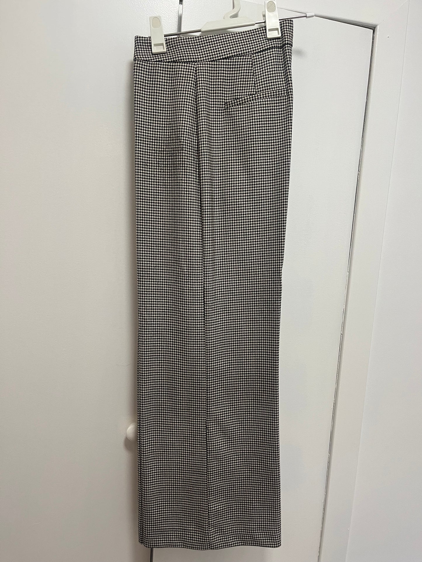PANTALON PALAZZO À CARREAUX