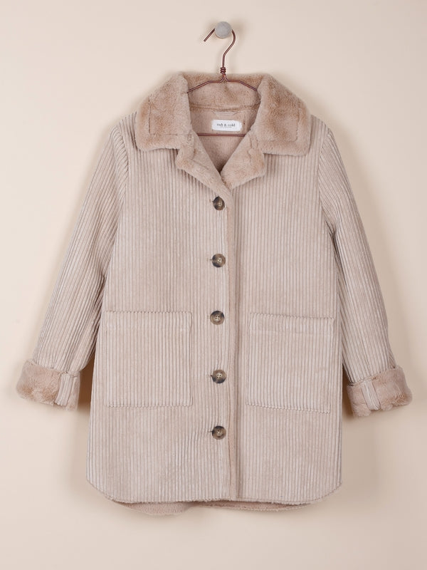 DOUBLE-SIDED CORDUROY COAT