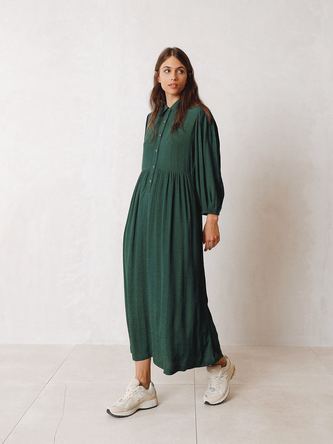 MAXI VESTIDO CAMISERO