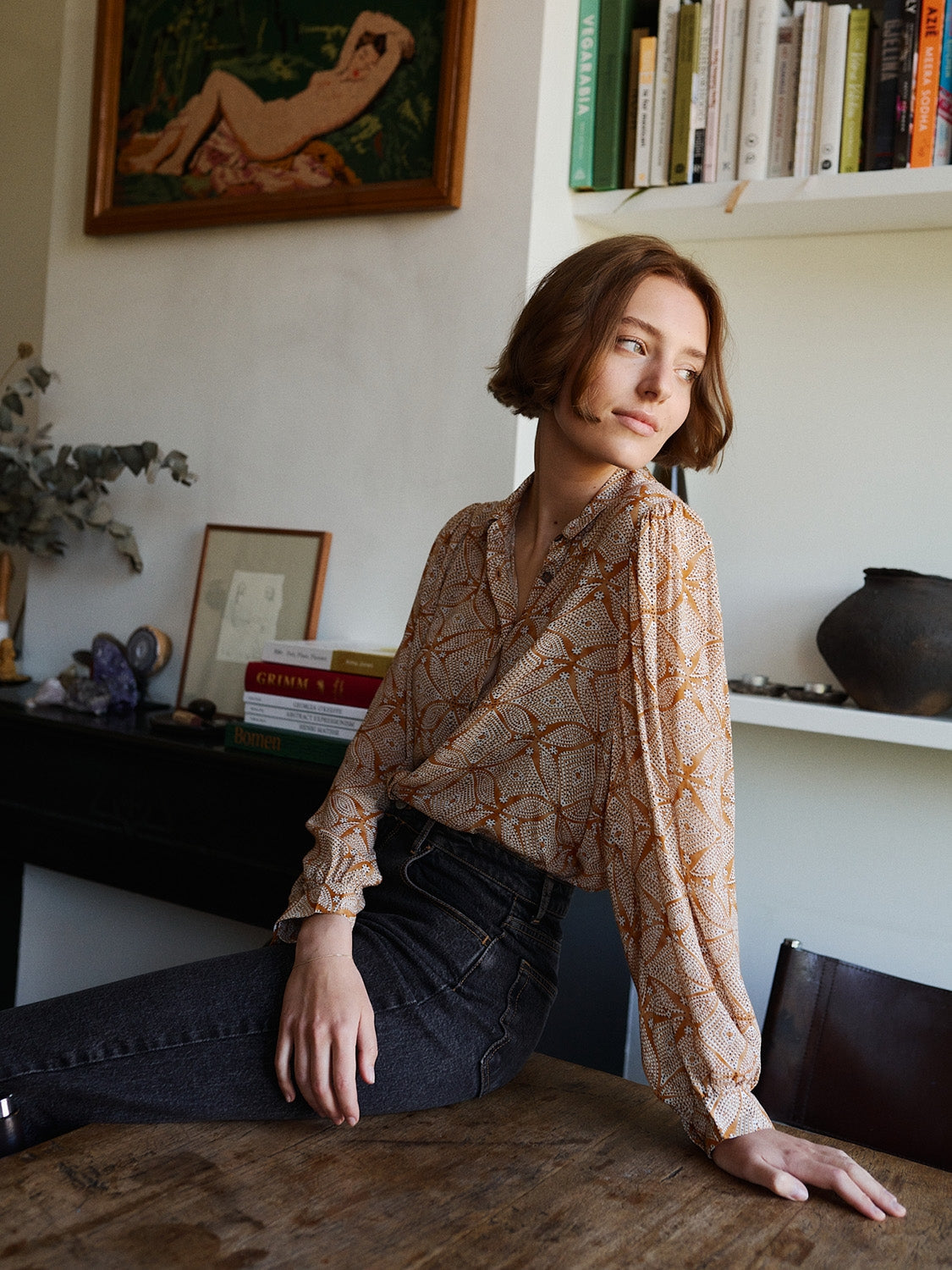 ETHNIC PRINT SHIRT