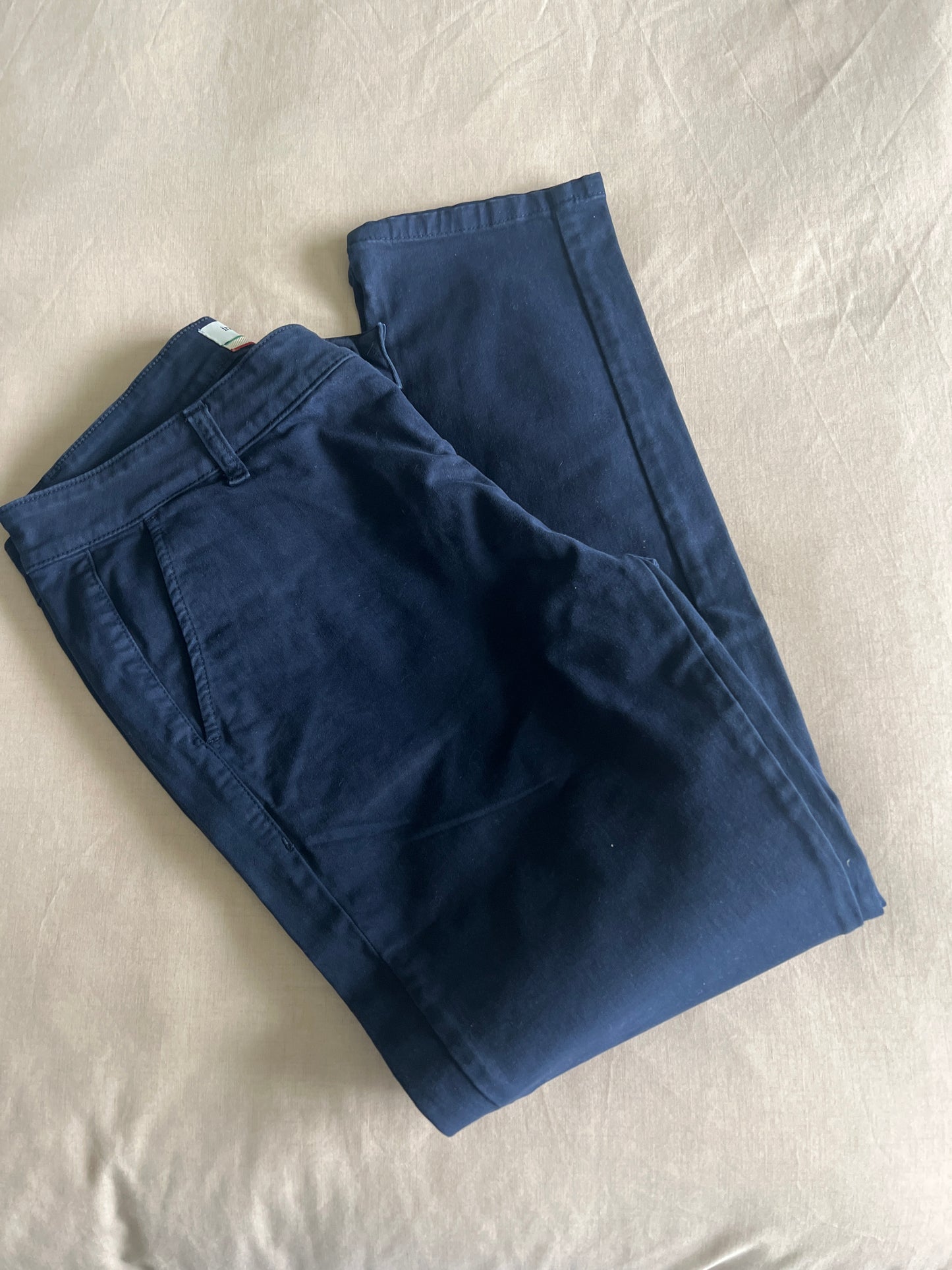 Navy blue trousers
