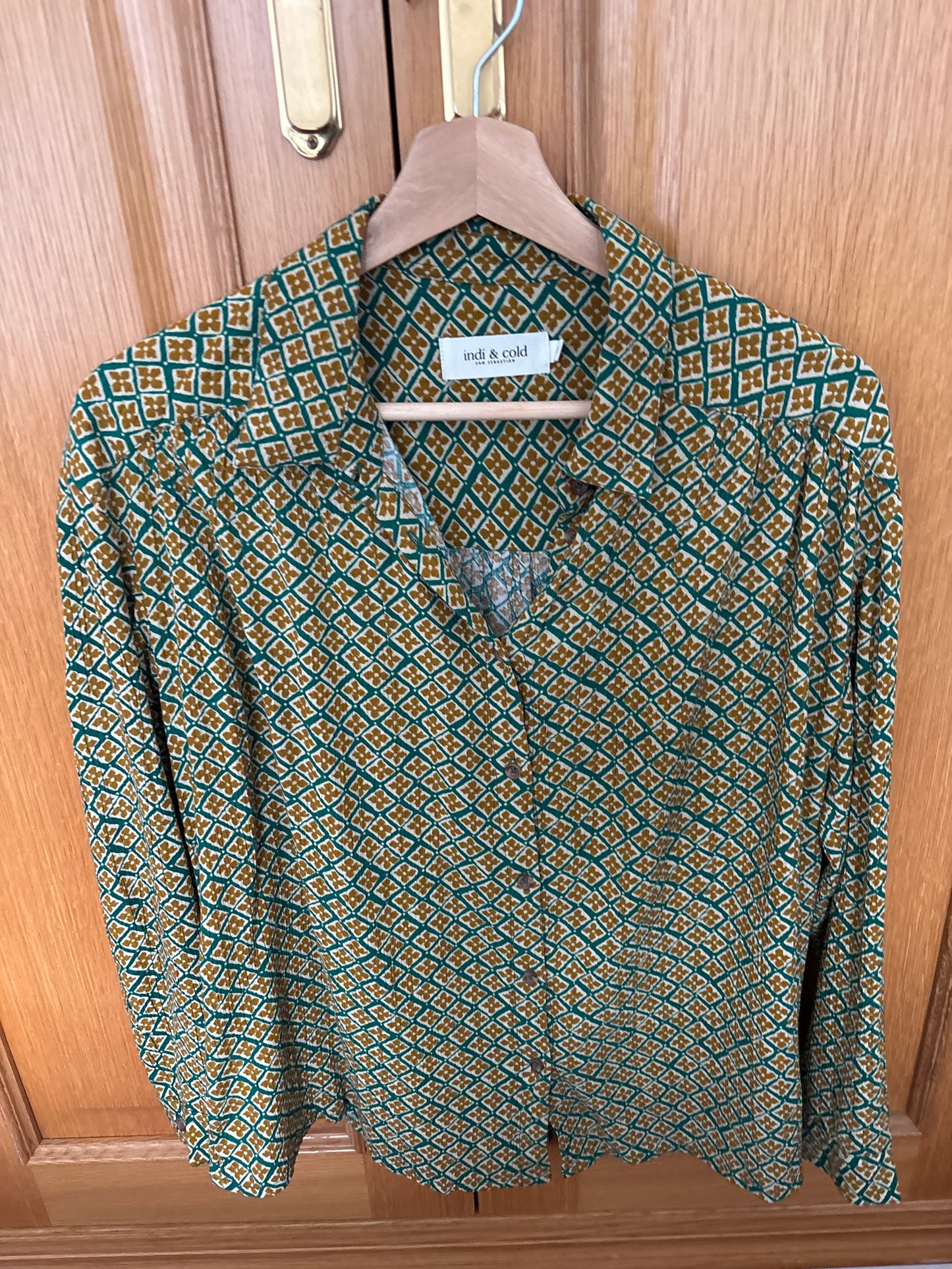 Camisa retro verde