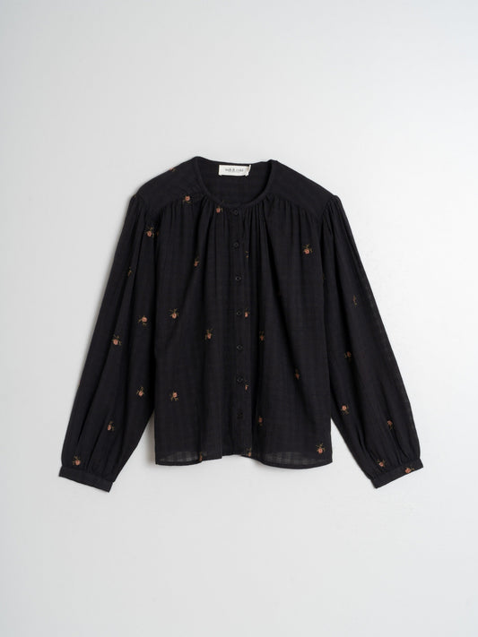 EMBROIDERED CHIFFON SHIRT
