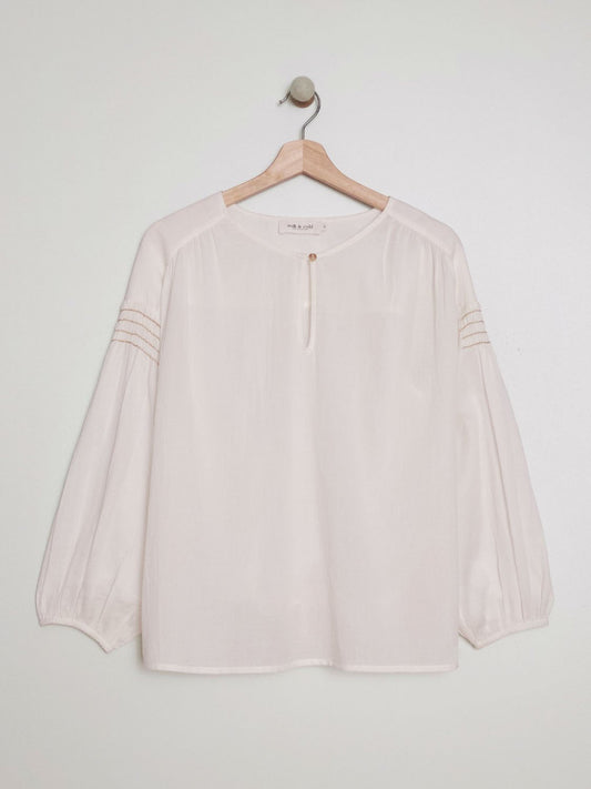 BLUSA BORDADO CONTRASTE