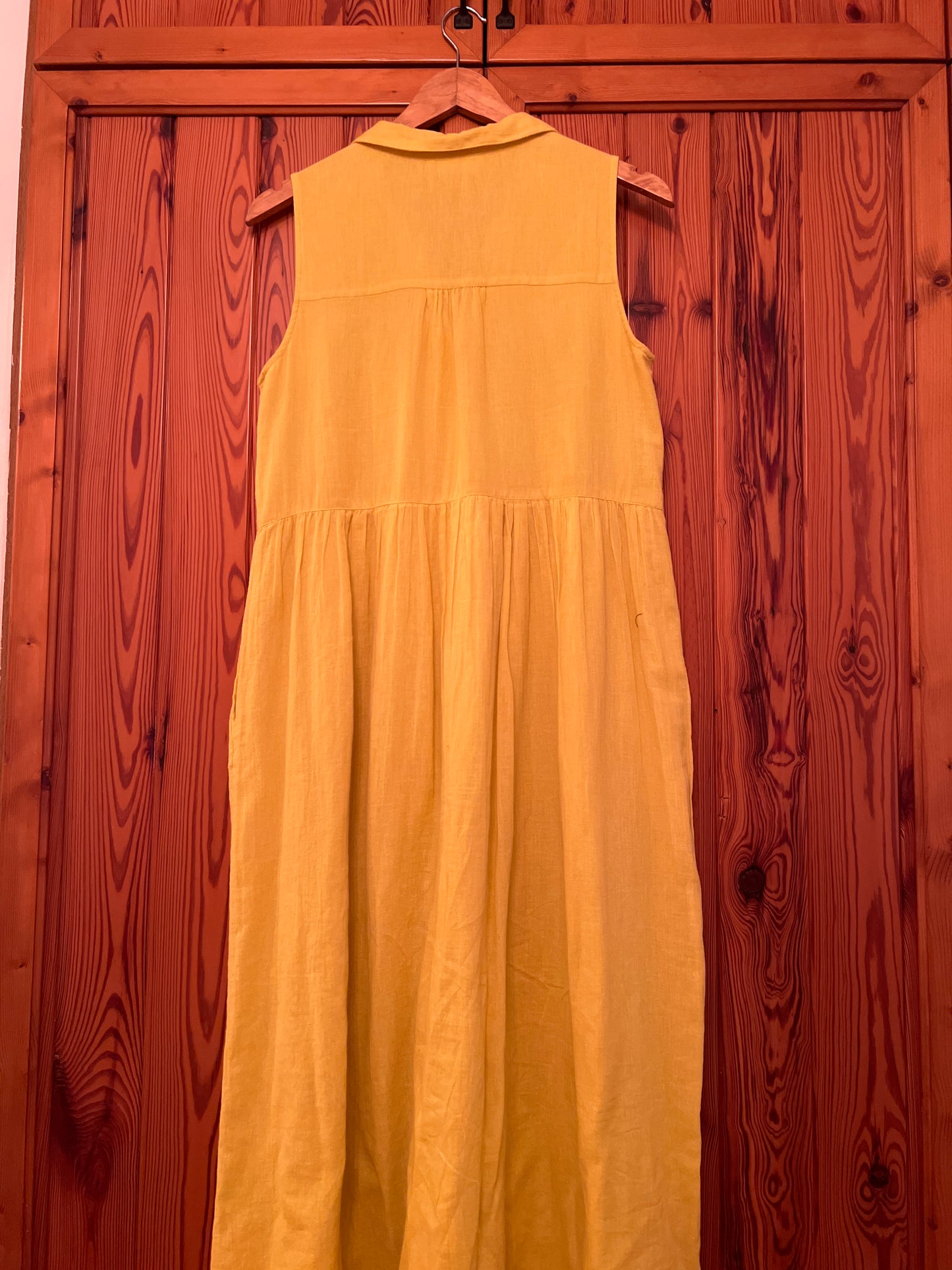 Vestido lino amarillo