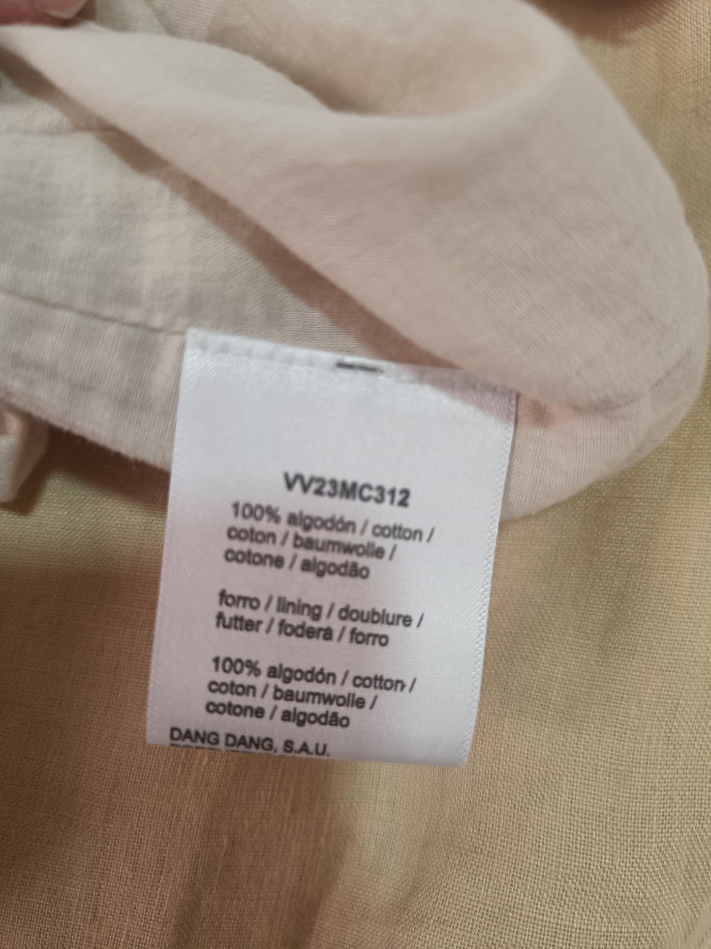 Vestido midi marfil