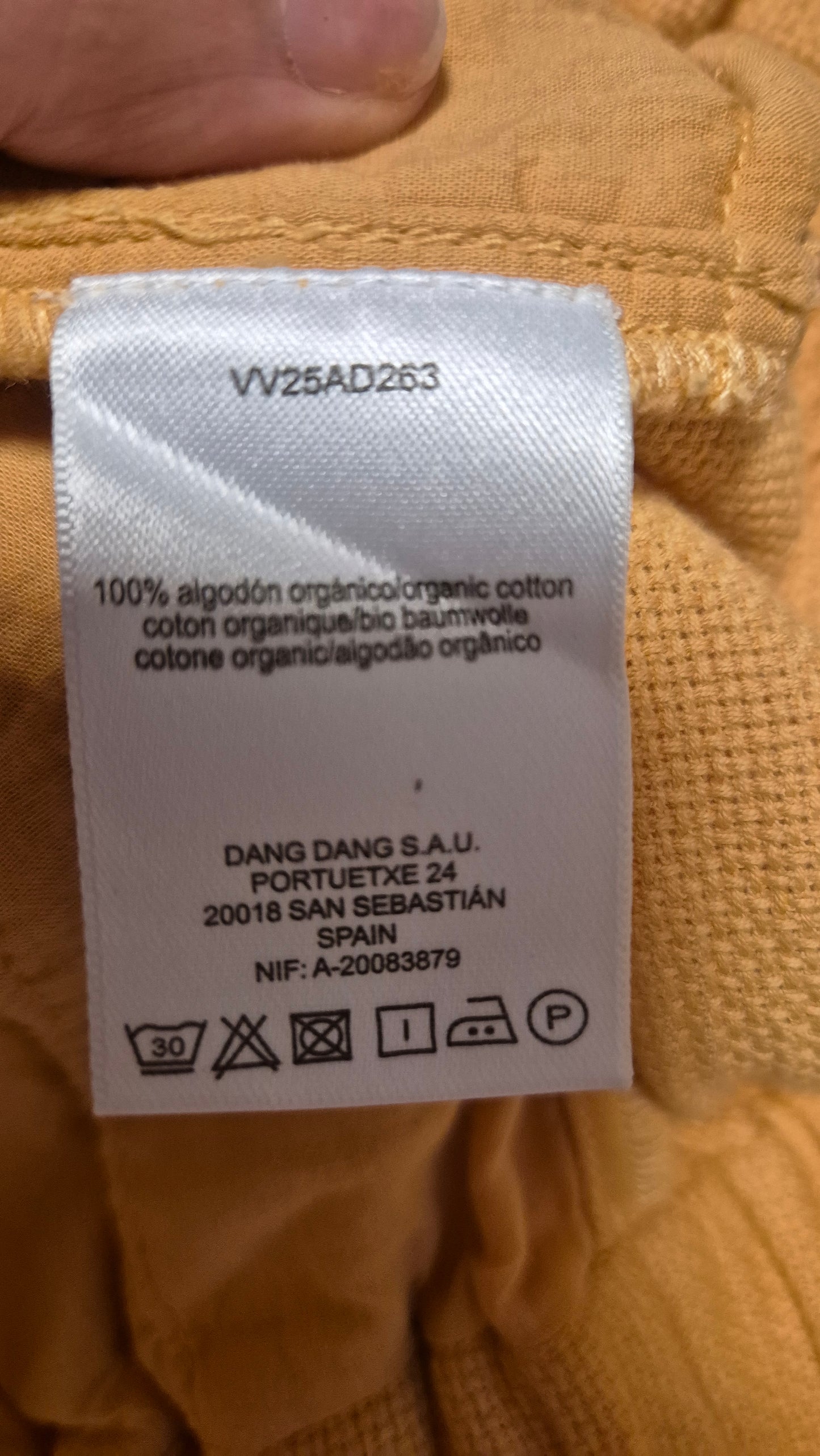 Orange Bermuda shorts